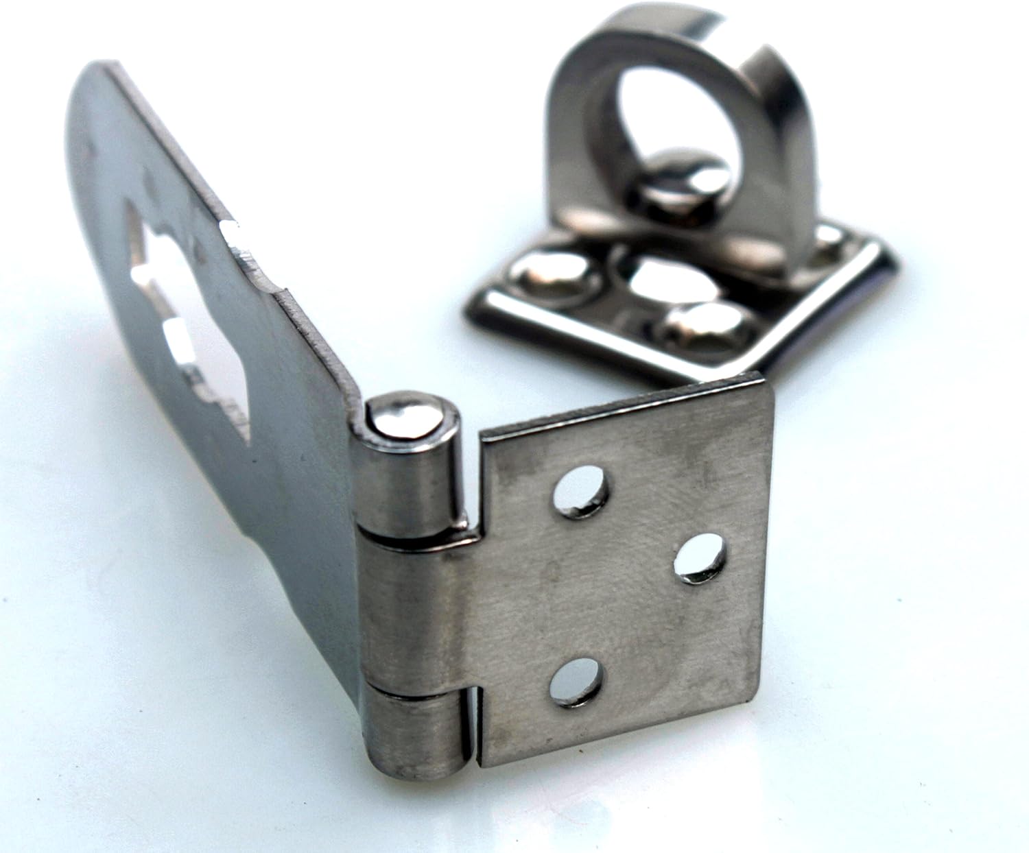 Hasp for Padlock Door Clasp Gate Lock Stainless Steel Twist Knob