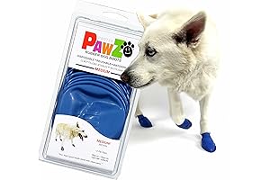 PawZ Rubber Dog Booties for Paws to 3" - All-Weather Dog Booties
