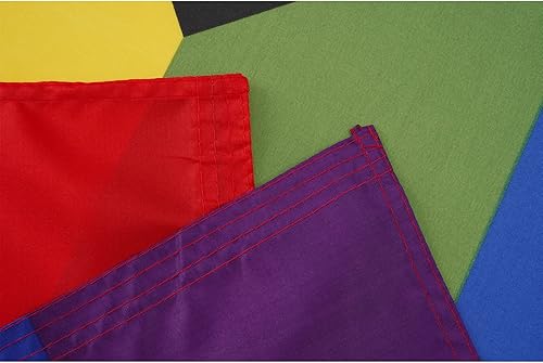 Miniatura 2 de Homissor Bandera de orgullo de 4 x 6 pies, bandera de arco iris de progreso, orgullo LGBT, comunidad gay, orgullo lesbiano, transgénero, banderas