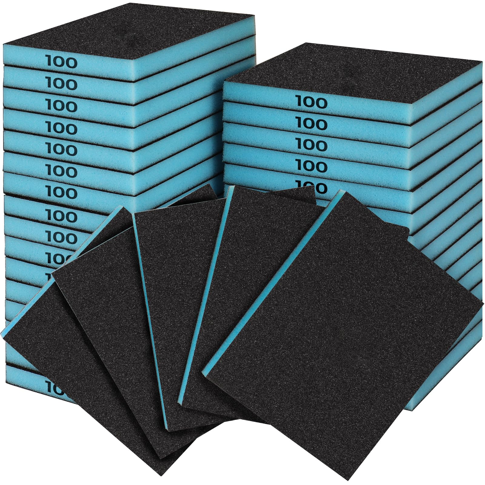 Sruhrak 18 PCS Sanding Sponge Set 100 Grits