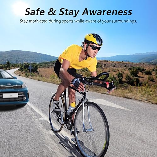 Miniatura 3 de BANIGIPA Auriculares inalámbricos Bluetooth 5.3 actualizados con micrófono para teléfonos celulares, auriculares inalámbricos impermeables para