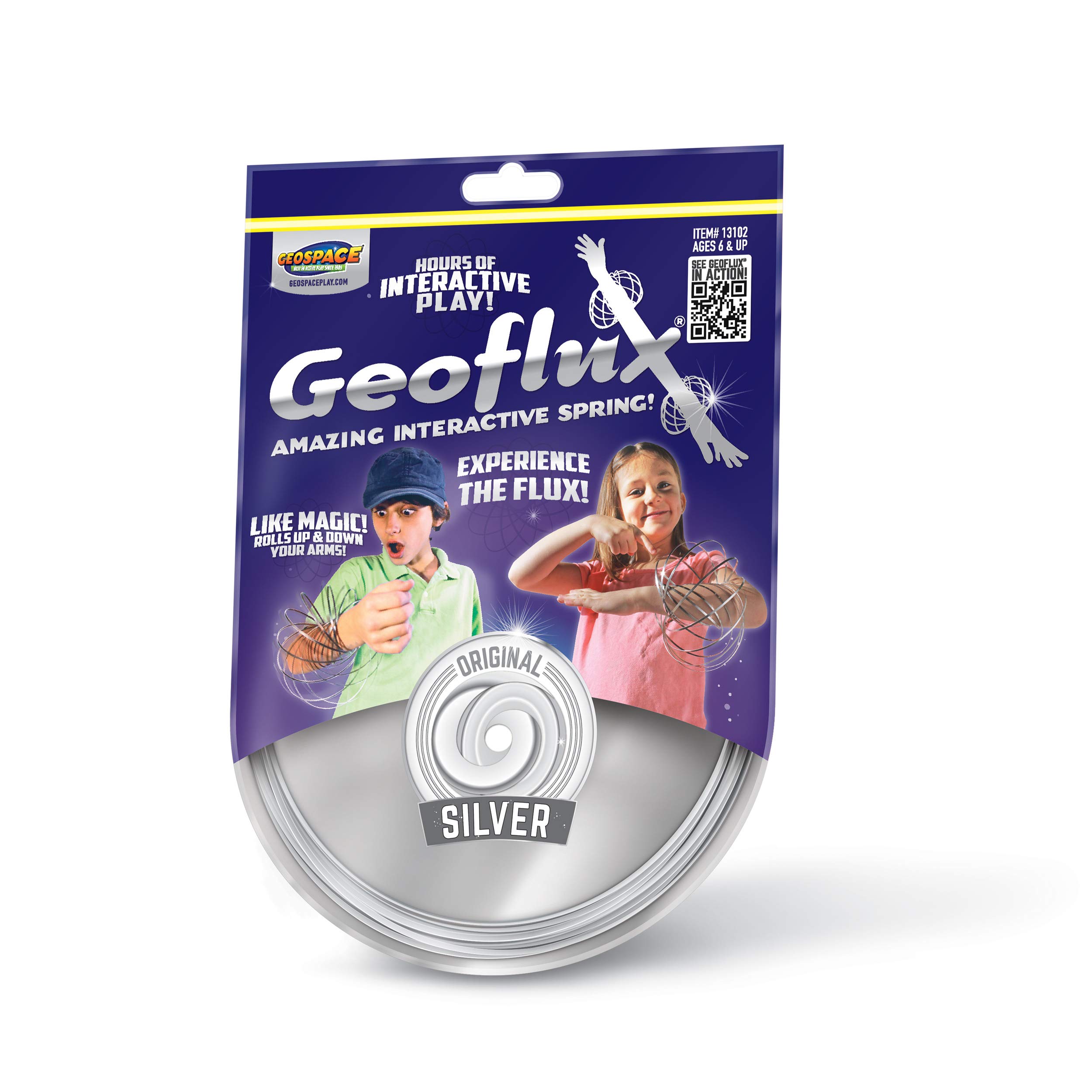 Original GeoFlux Mesmerizing 3-D Kinetic Sculpture & Interactive Spring Toy (Geoflux Large Single Pack)