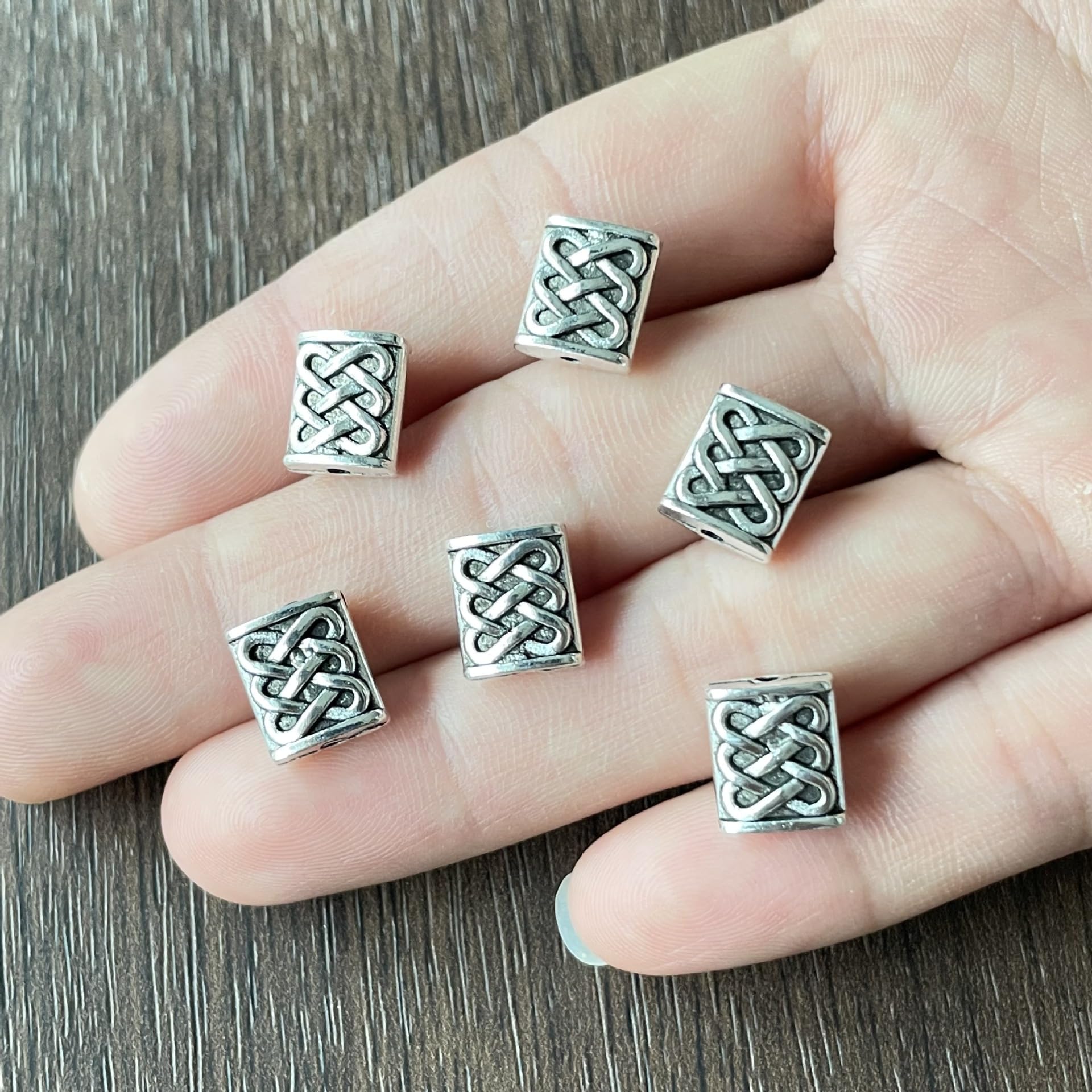 360 szt. 10 mm perforowana bransoletka z koralików metalowe koraliki dystansowe zawieszki do bransoletek jubilerskich DIY akcesoria jubilerskie