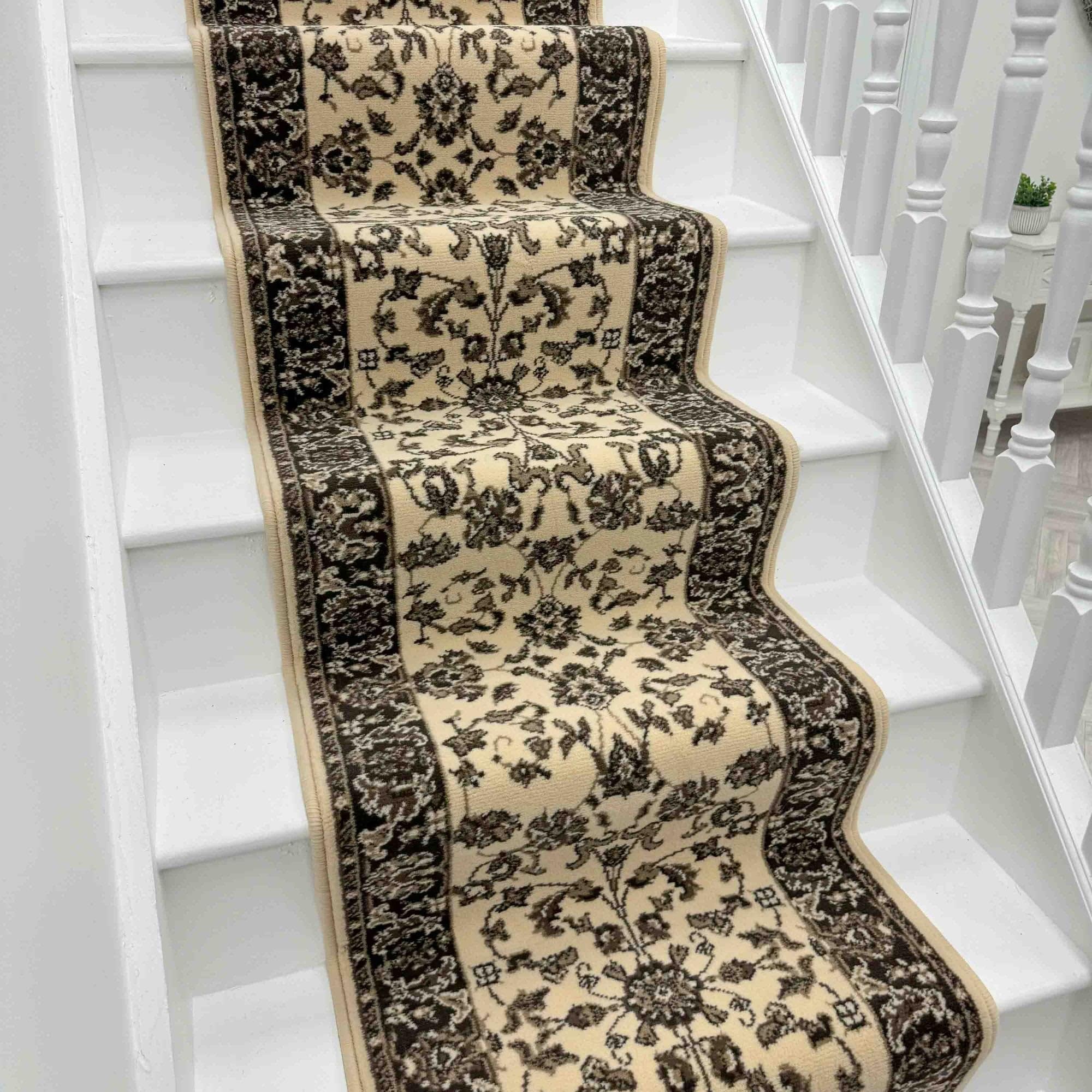 runrug Soft & Comfortable Stair Runner - Smooth & Durable Carpet for Stairs - Stain-Resistant, Fade-Resistant - Multiple Sizes - 660cm x 70cm - 9mm Thick - Traditional, Ivory โ image 1