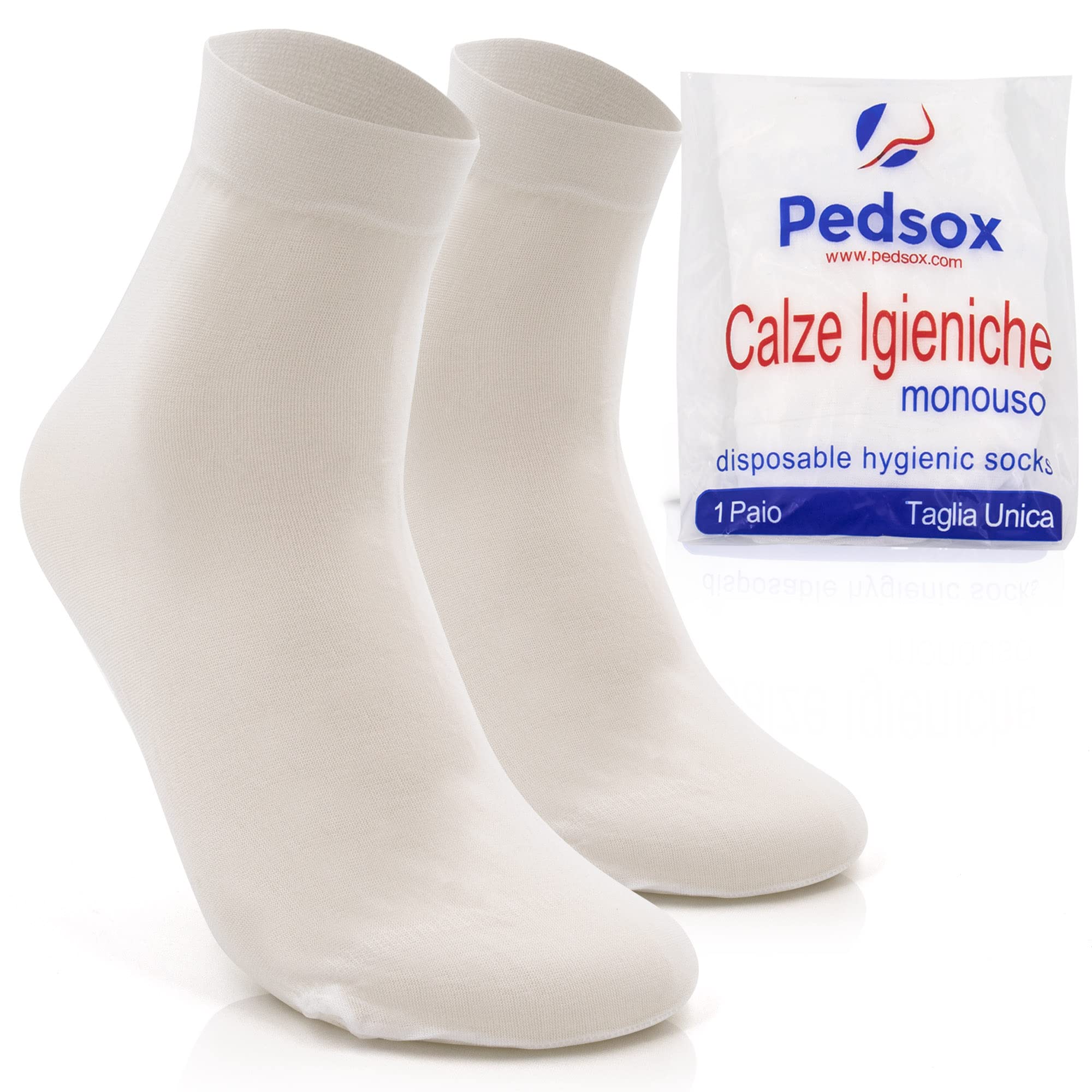 100 Paaren Einweg-Hygienesocken für Sport und Arbeit, aus Nylon, Unisex, Einheitsgröße, Weiß
