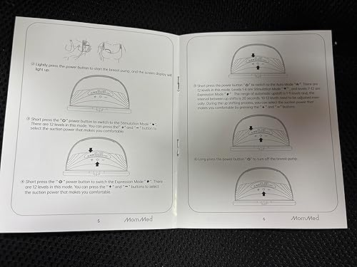 Miniatura 11 de MomMed Extractor de leche portátil (modelo S21) - Extractor de leche eléctrico doble manos libres, diseño a prueba de fugas, 3 modos (estimulación,