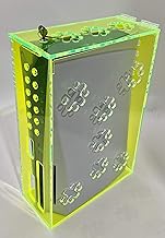 Caja de Seguridad/protección para Playstation 5, Color Verde Fluorescente, Compatible con Playstation 5 Standard y Digital