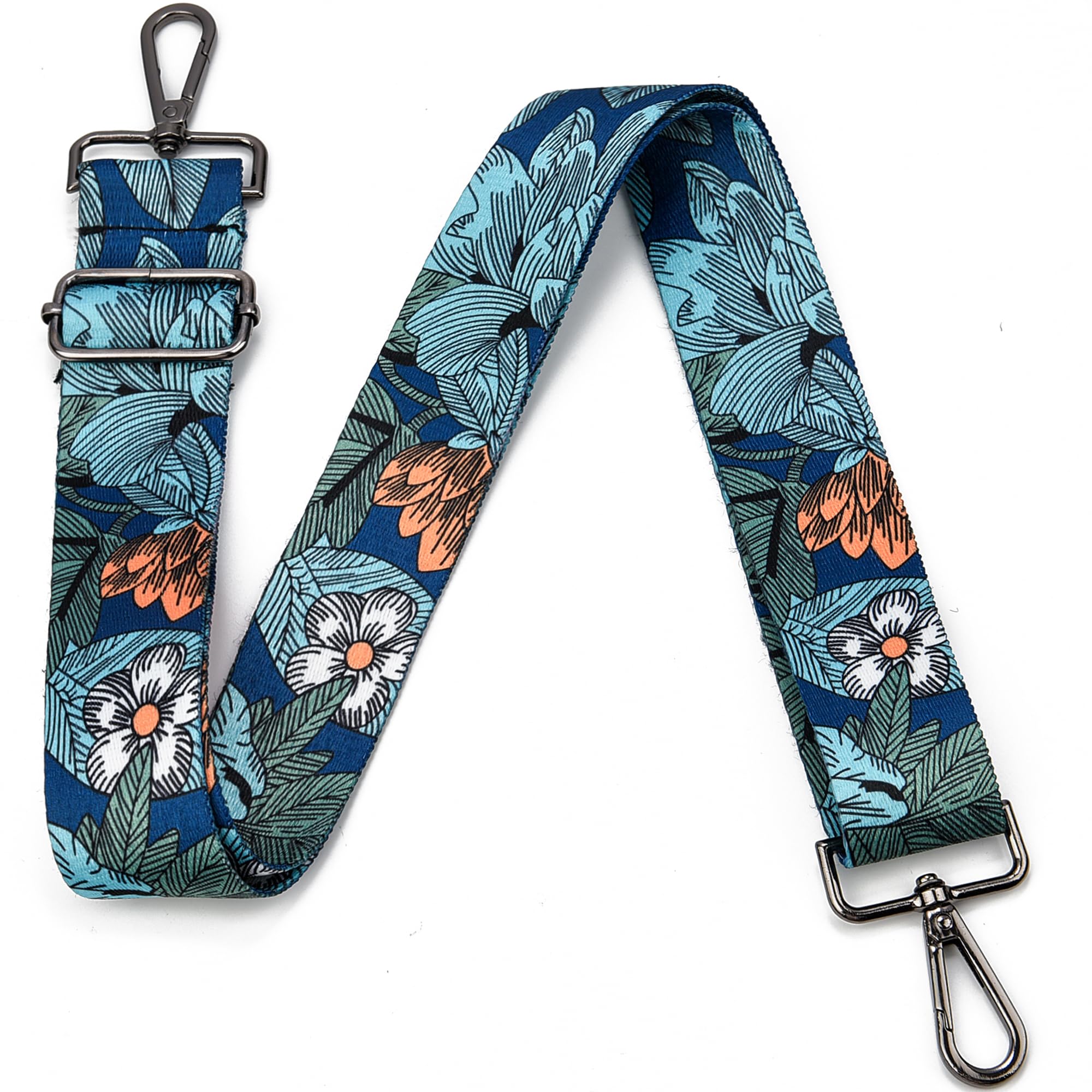 Purse Strap Gold Hardware Replacement Crossbody Bag Strap, Wide Adjustable Shoulder Strap