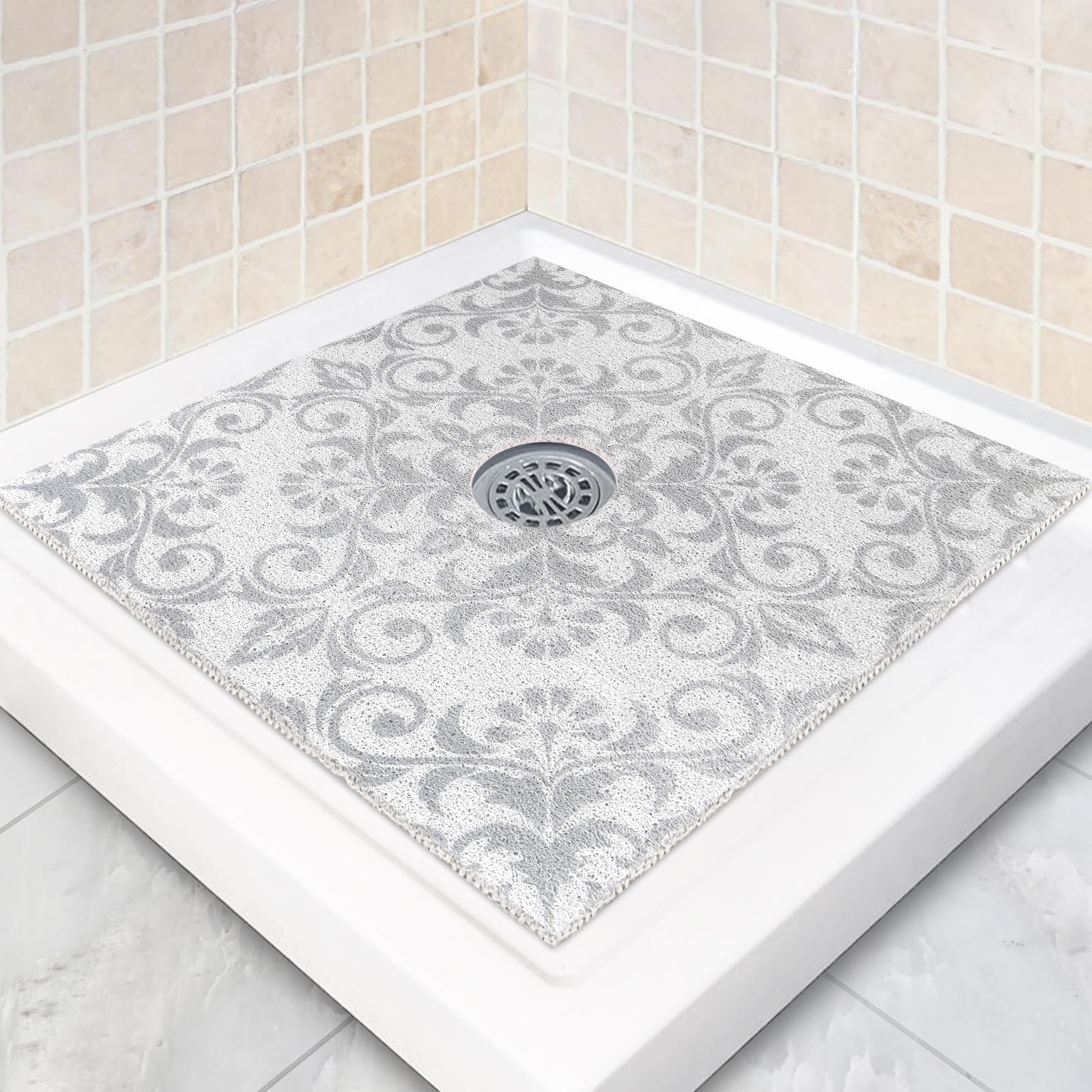 Square Loofah Shower Mat
