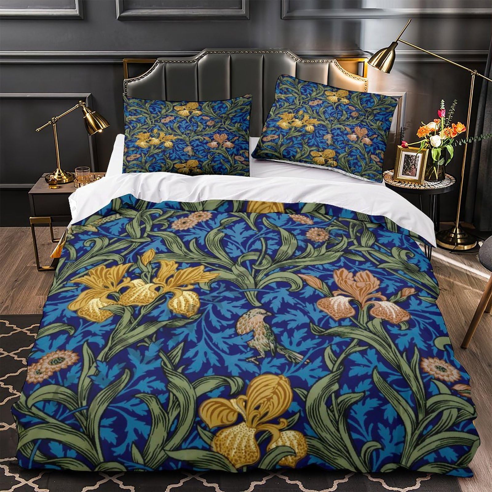 Parure de lit à fleurs 3D pour chambre d'ado et enfant