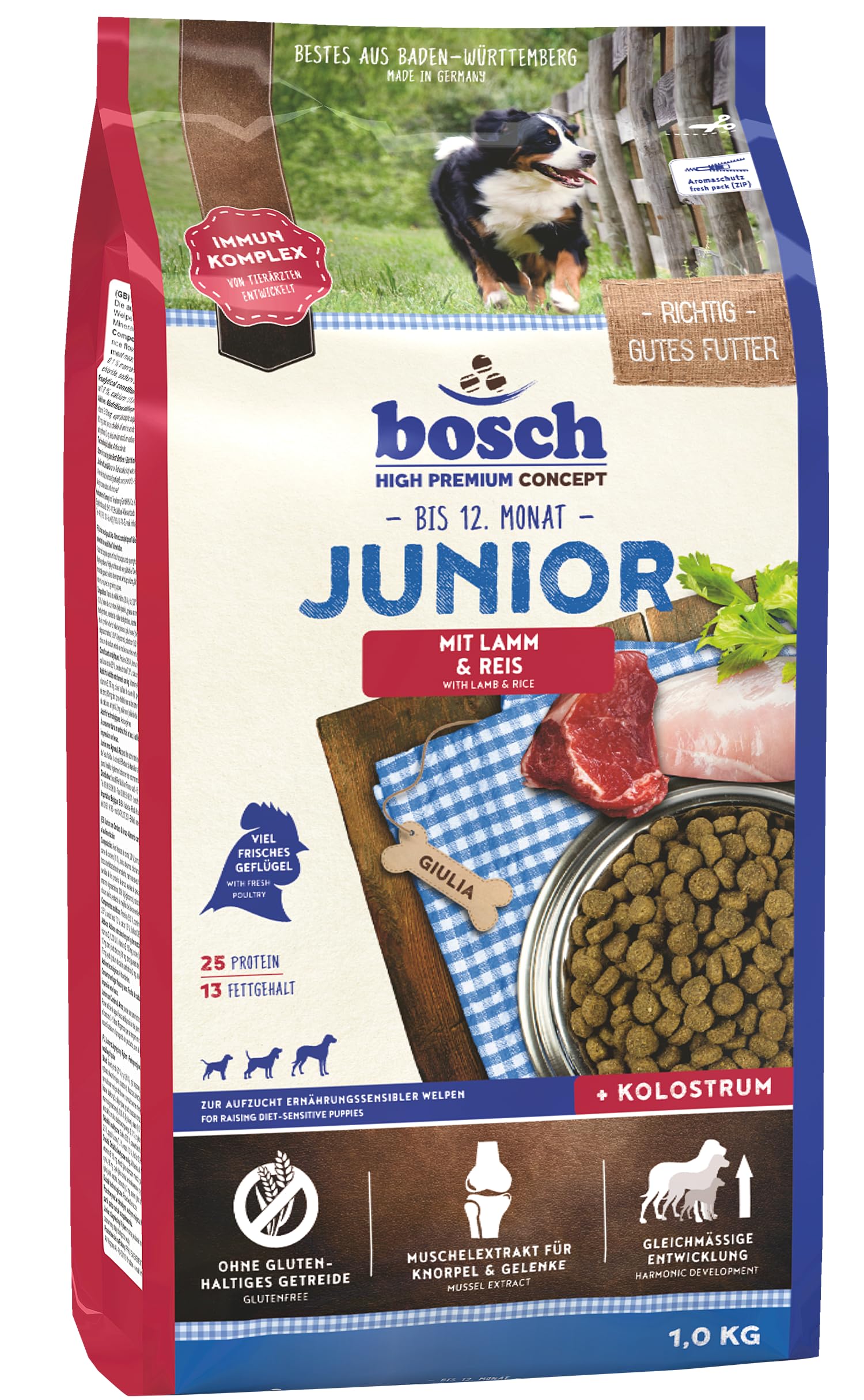 Bosch HPC Junior with Lamb Rice Dog dry food for raising nutritionally  sensitive puppies, x kg