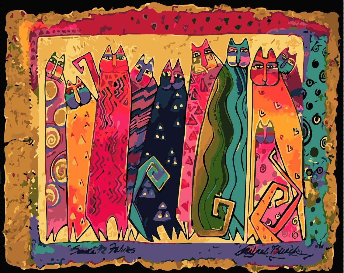 MailingArt Wooden Framed Paint by Number No Mixing/No