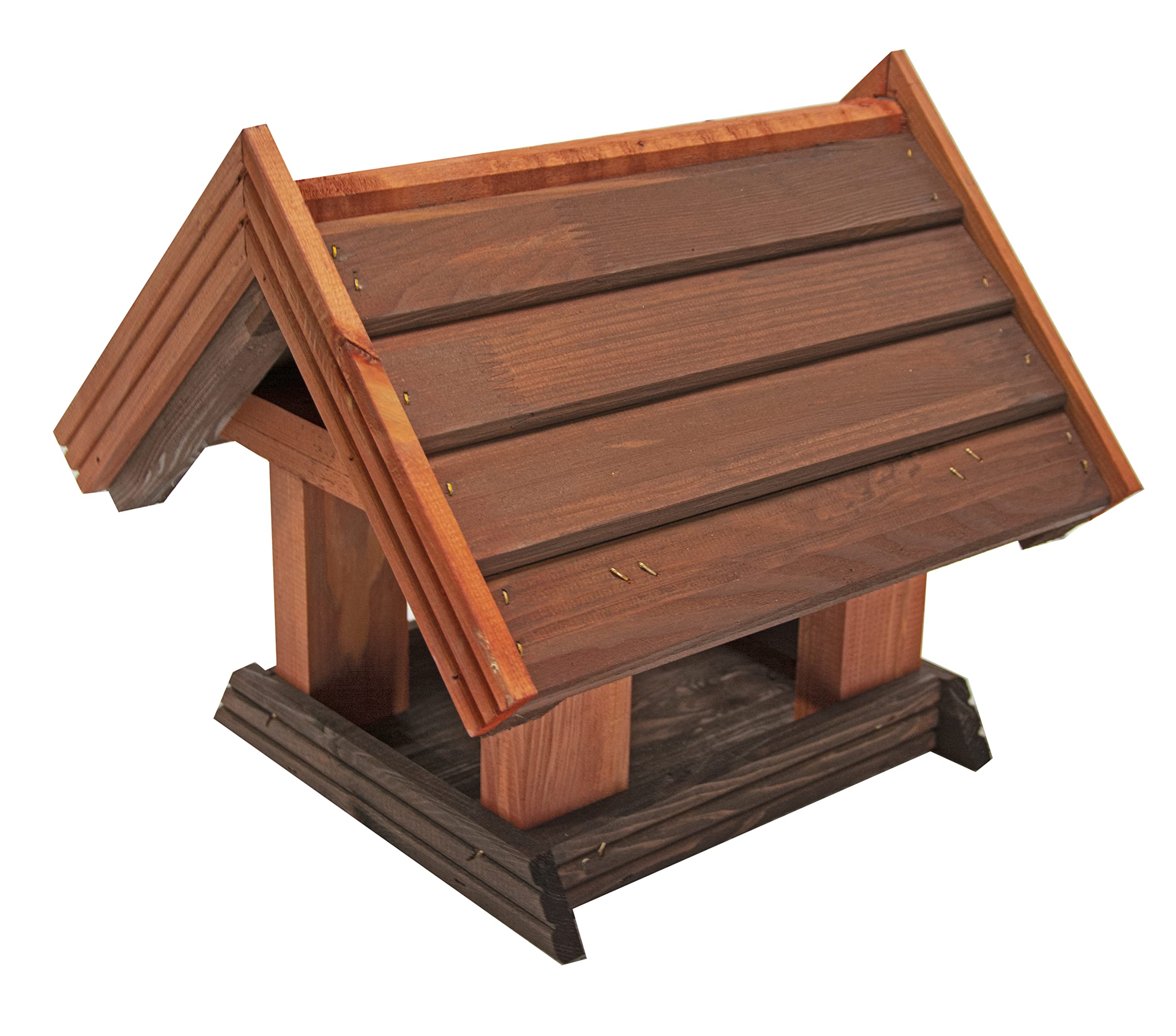 Vogelhaus zum Aufhängen - Vogelfutterhaus ohne Ständer - Futterhaus für Vögel - Vogelhäuser aus Holz - robuster Vogelhäuschen für Garten und Balkon - 31x34x30 cm