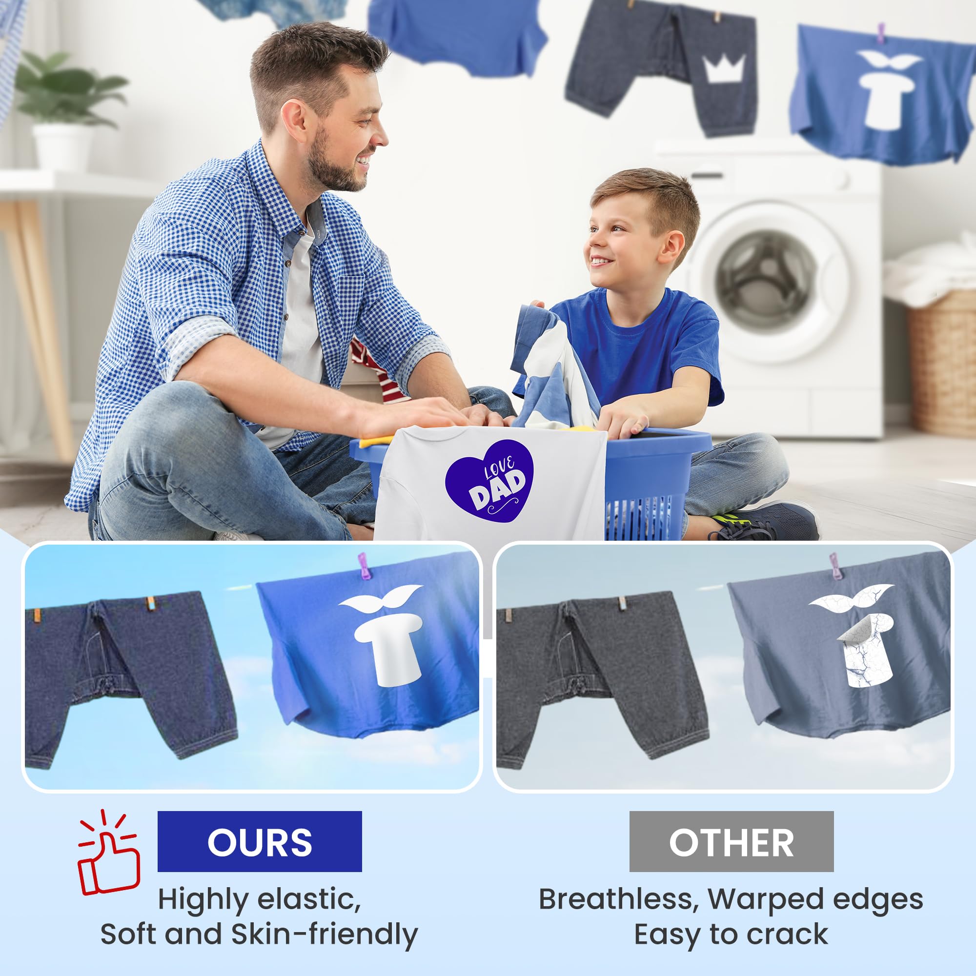 Amazon.co.jp: JAVIGA 熱転写ラバーシート アイロンプリントシート PU