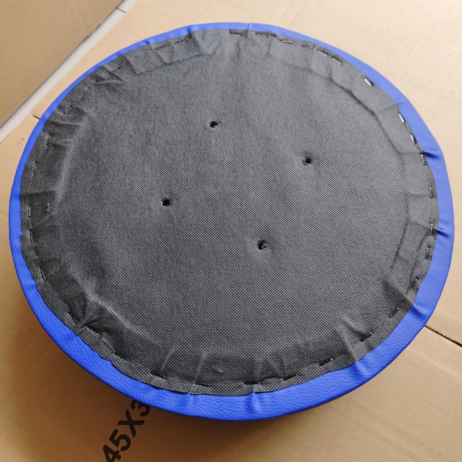 Komfortabler Barhocker Ersatzsitz, Robustes Kissen, PU Lederbezug, kompakter runder Sitz, Zubehör für Beauty Spas, PU Lederbezug, runder Sitz, komfortabel und kompakt, Schwarz, 35 x 35 x 8 cm