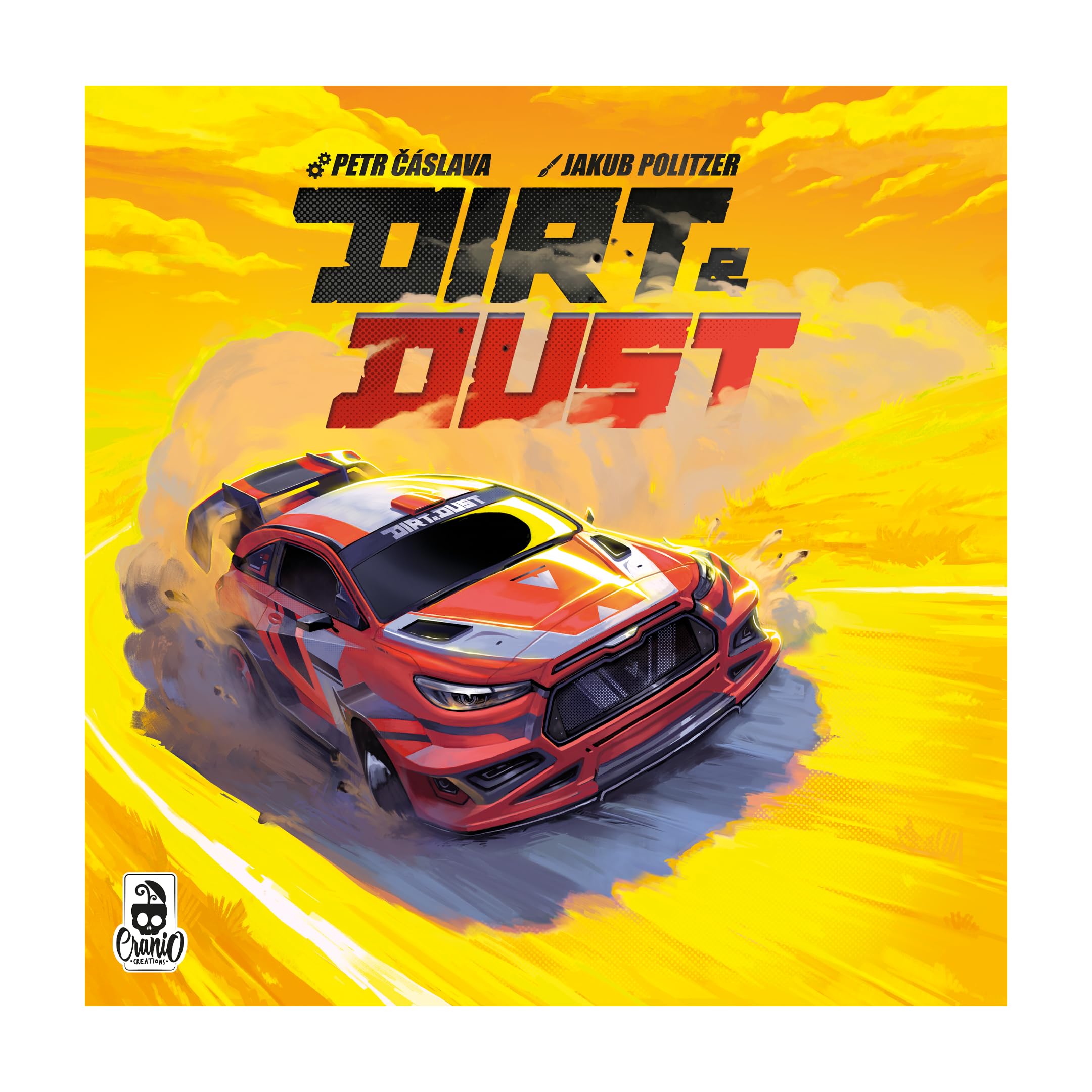 Cranio Creations - Dirt & Dust - Diventa un Pilota di Rally! | 1-4 Giocatori - 90 Min – Gioco per Esperti – Età 14+ - Edizione in Lingua Italiana