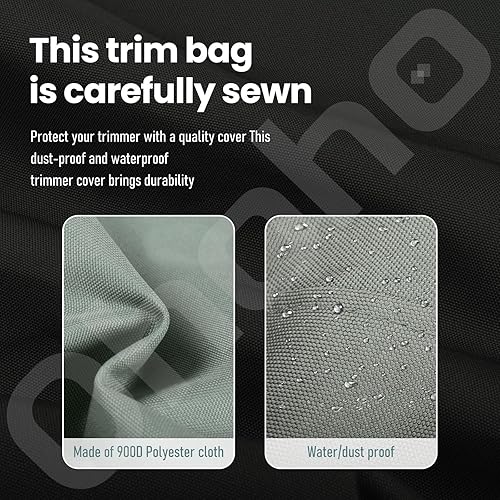 Miniatura 7 de Paquete de 3 cubiertas para motor de malezas/recortadora, cubierta impermeable para recortadora, ajuste universal para malezas, desbrozadora, sierra