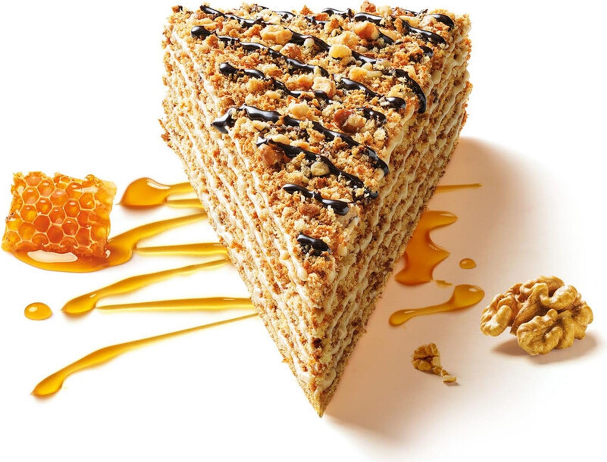 MARLENKA® Gran Mix de Miel – Tarta de Miel con Nueces (800 g), 2 x Bolitas de Miel (2 x 235 g), Rollo de Miel con Arándanos (300 g) y Pastelito de Miel con Nueces (100 g)