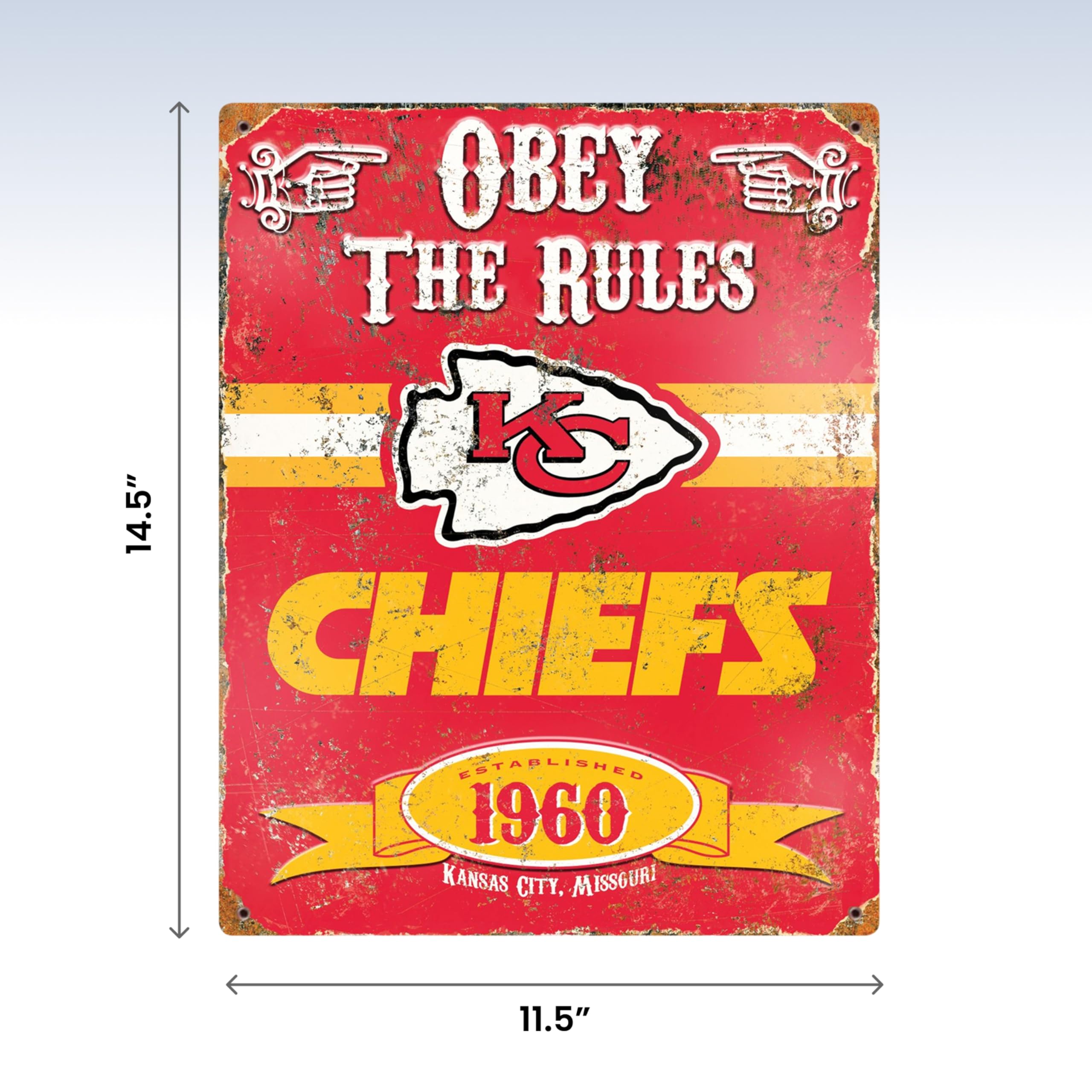 Party Animal Letreros Vintage de Metal en Relieve de la NFL
