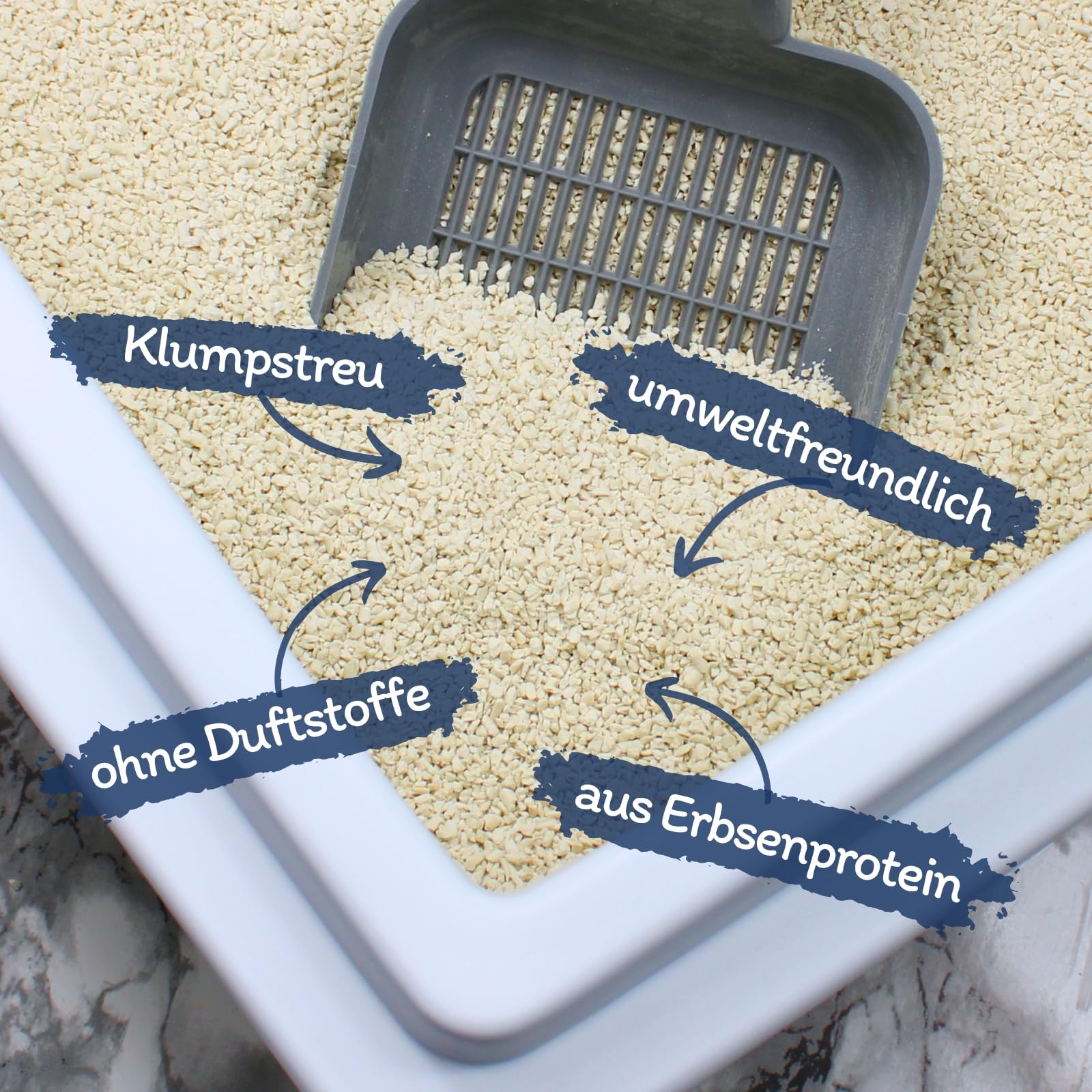 Lyra Pet® 15 kg litière pour Chats Tofu agglomérante, sans poussière