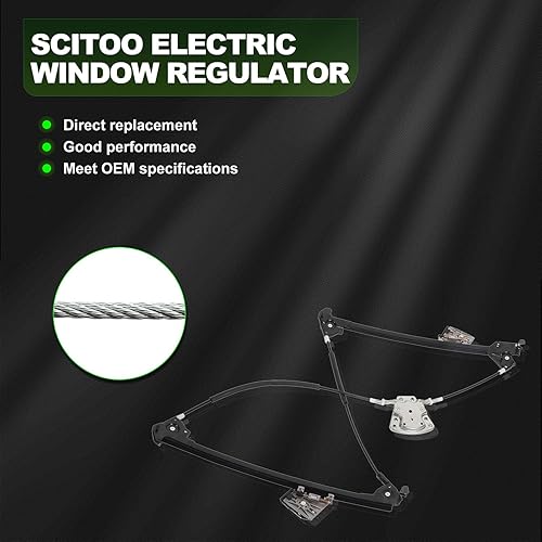 Miniatura 2 de SCITOO Elevalunas eléctrico de repuesto para Porsche Boxster 1999-2004 para Porsche 911 1997-2004 para Porsche Boxster delantero izquierdo lado del