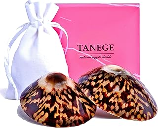 TANEGE 100% Natural Nipple Covers Breastfeeding - Nursing Cups for Breastfeeding, Pregnancy Must Haves, Breast Feeding New Born Essentials for Postpartum, Baby Essentials, Baby Must Haves