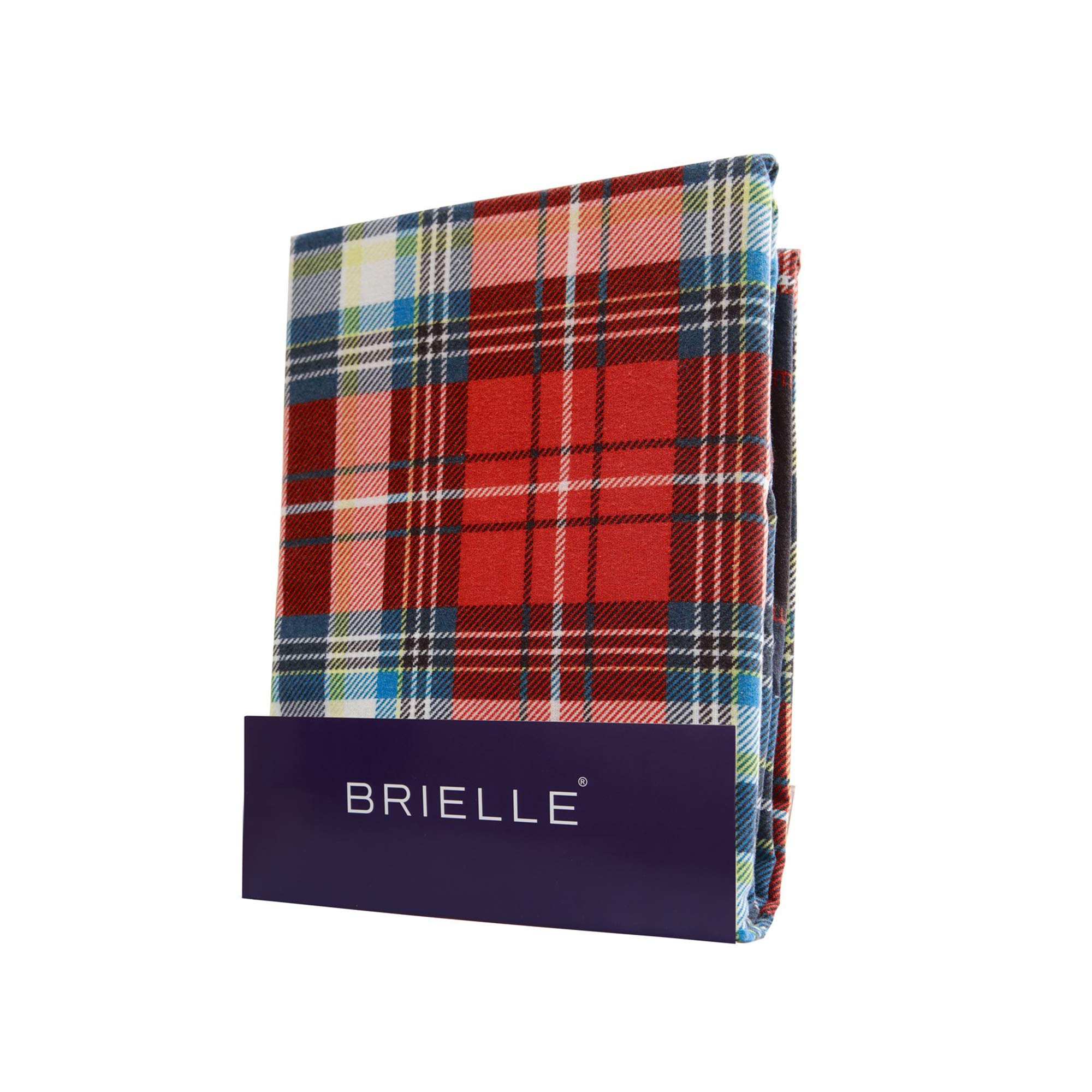 Brielle Bettwäsche aus 100% Baumwolle 155 x 220 cm - Bettwäsche-Set Biber Karo Design, hohe Qualität, weich, einfarbig mit Öko-Tex-Zertifizierung