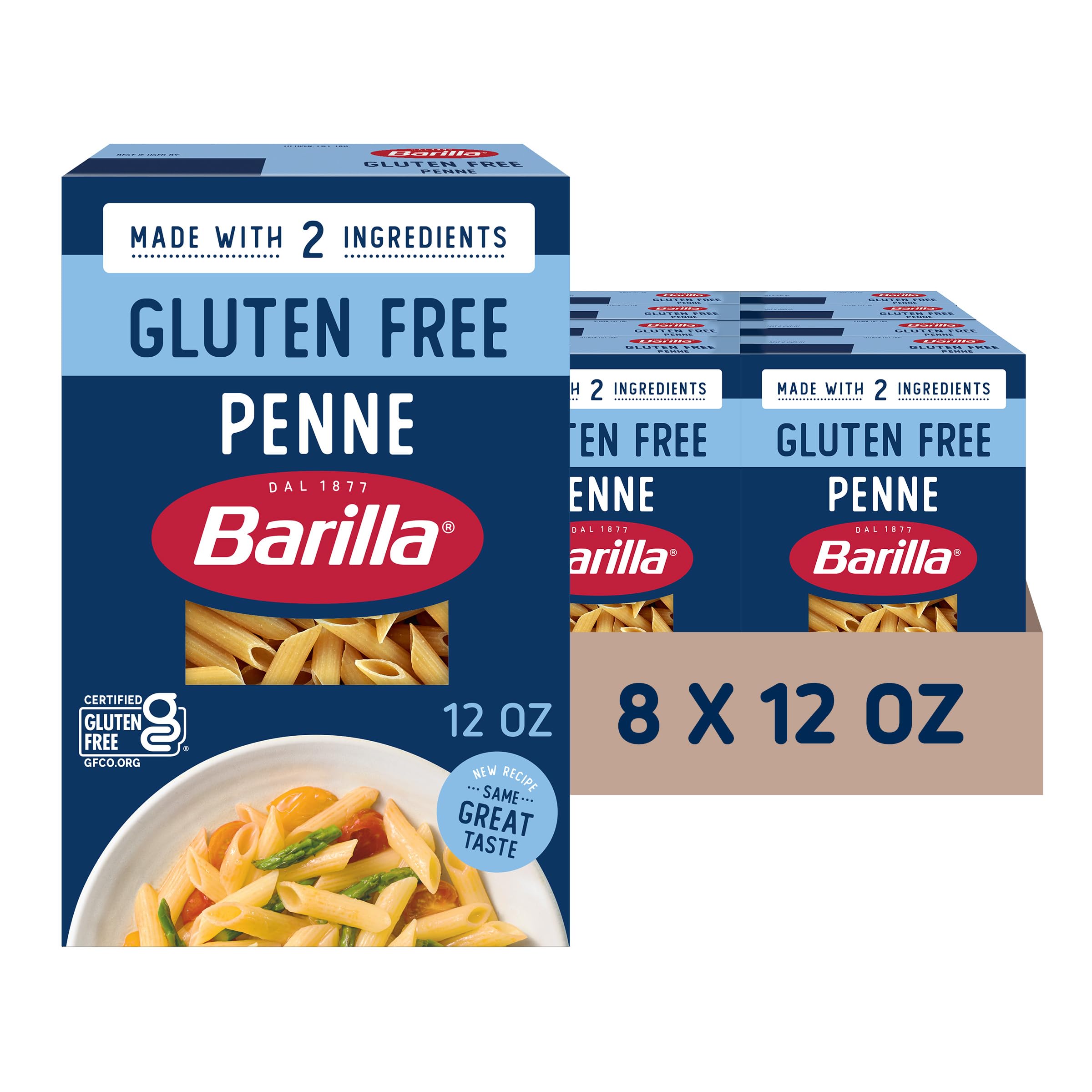 Barilla Bezglutenowy makaron Penne, 350 ml – 8 w pudełku.