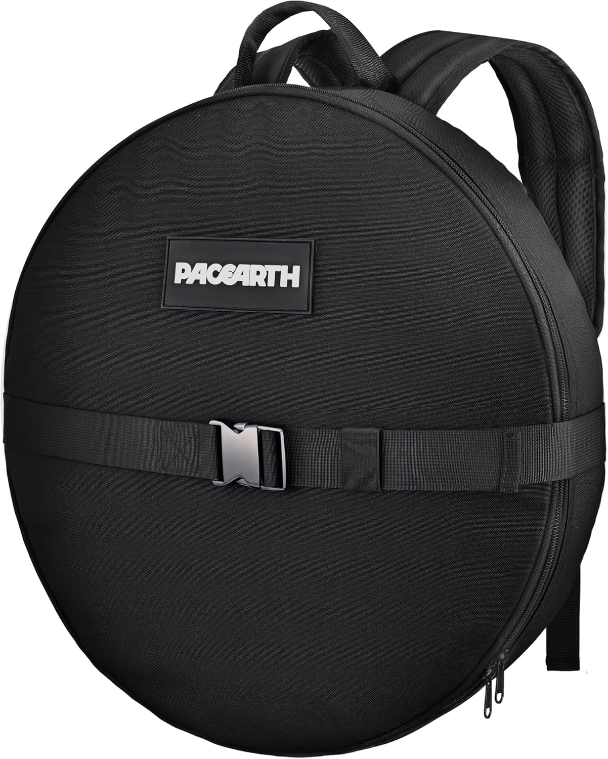 PACEARTH Weighted Strength Training Backpack – Adjustable Weight Plate Bag for Calisthenics, Pull-Ups, Squats & Core Workouts – Fits 17.7" Gym Plates – Metal Buckle Straps & Reinforced Stitching