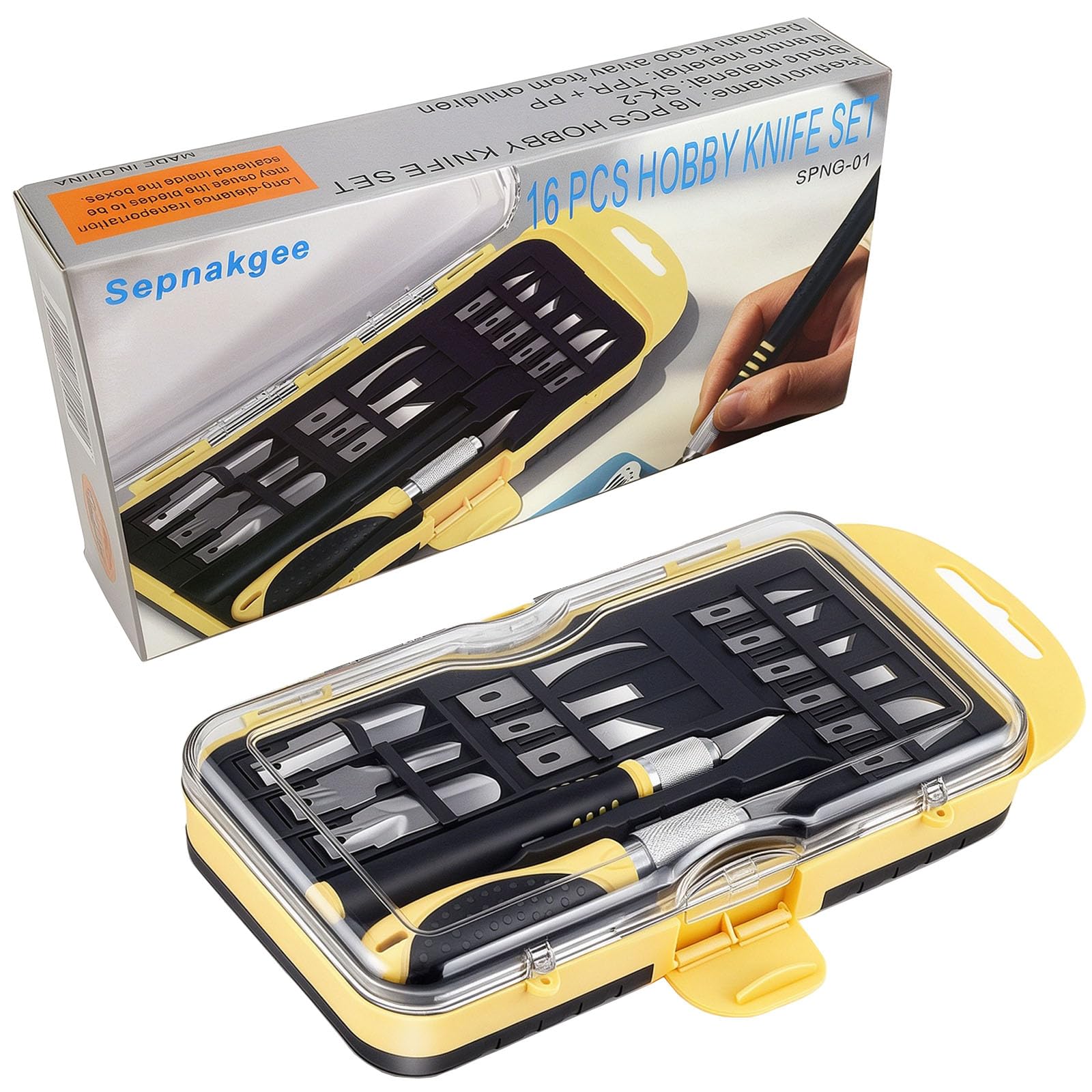 Sepnakgee Exacto Knife Set - 16 PCS Crafting Kit -8