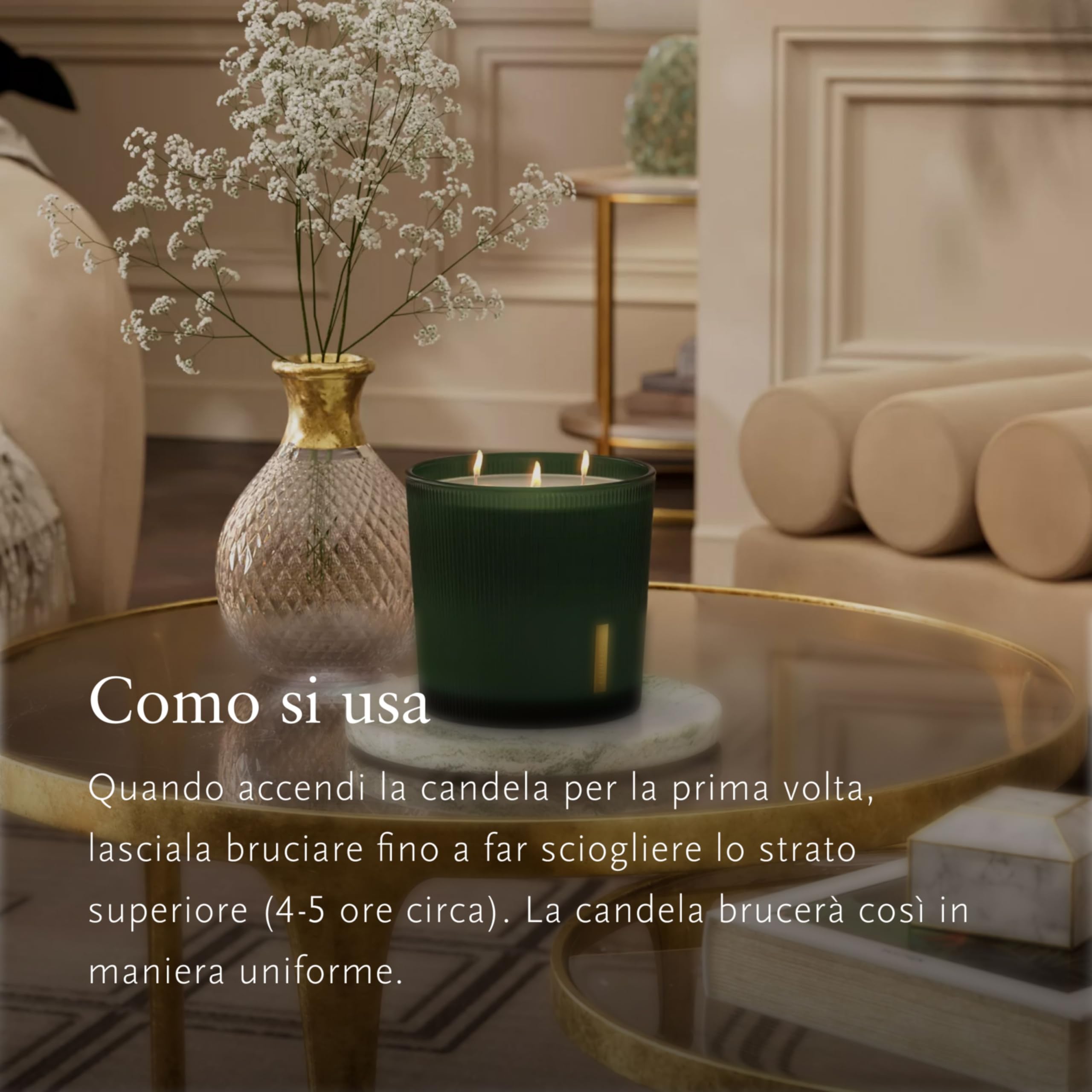 RITUALS Vela Perfumada de The Ritual of Jing – con Flor de Loto y Jujube – Fragancia Duradera – Hasta 70 horas de duración – 1 x 840g