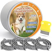 Trihood 4 Pack Flea & Tick Collars for Dogs - 24 Months Waterproof Protection, Adjustable 25", Safe Plant-Based for Small Medium Large Breeds