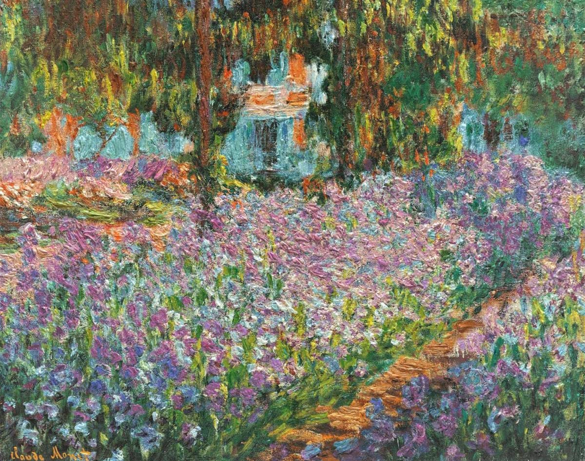 liziciti Monet 5D Diamond Painting Kits, Full Drill Famous Diamond Paintings Collection for Home Wall Decor DIY, 12x16in (The Iris Garden at Giverny)
