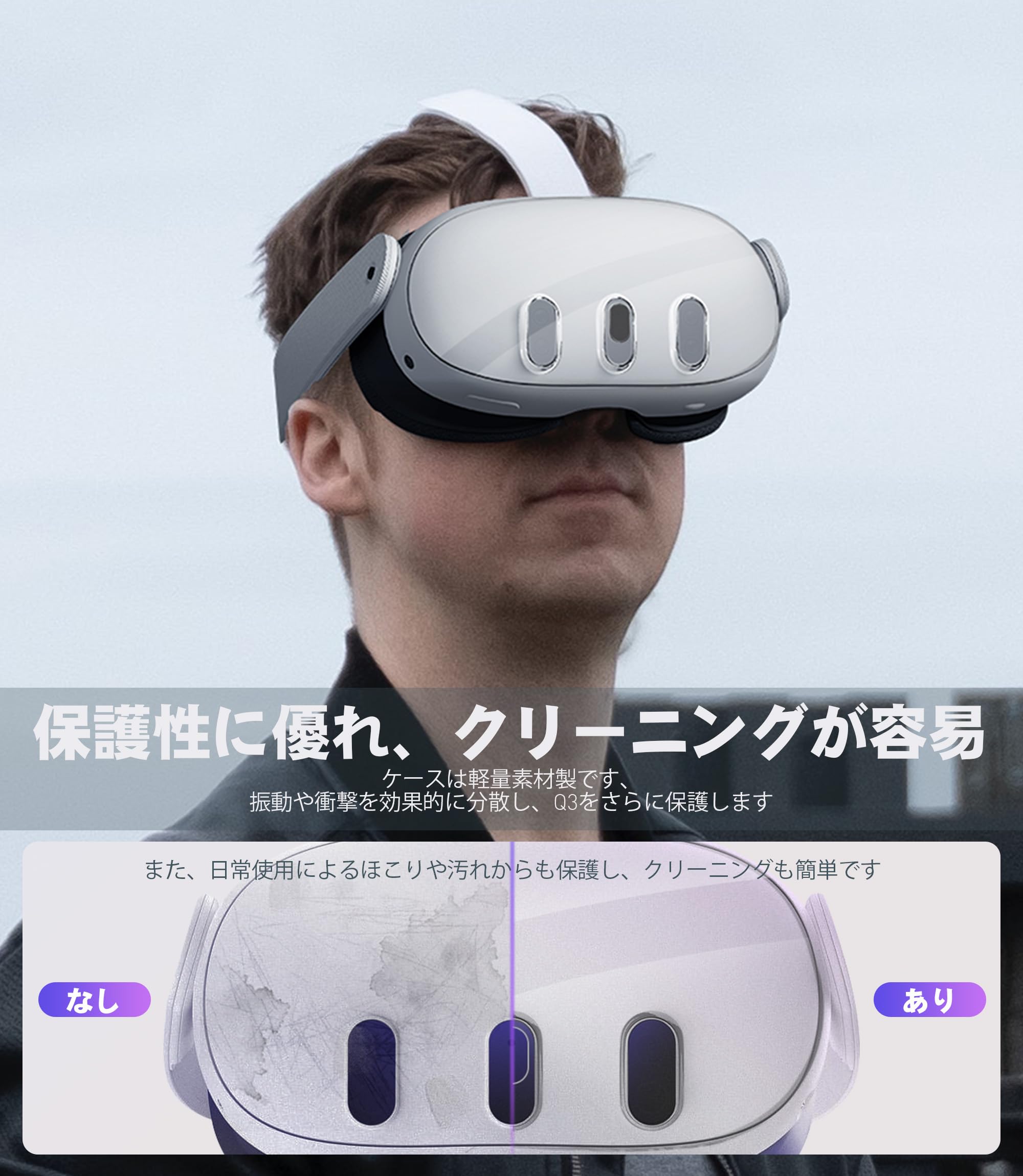 Amazon.co.jp: Newzerol【新登場！】1+1セット quest 3に対応する透明