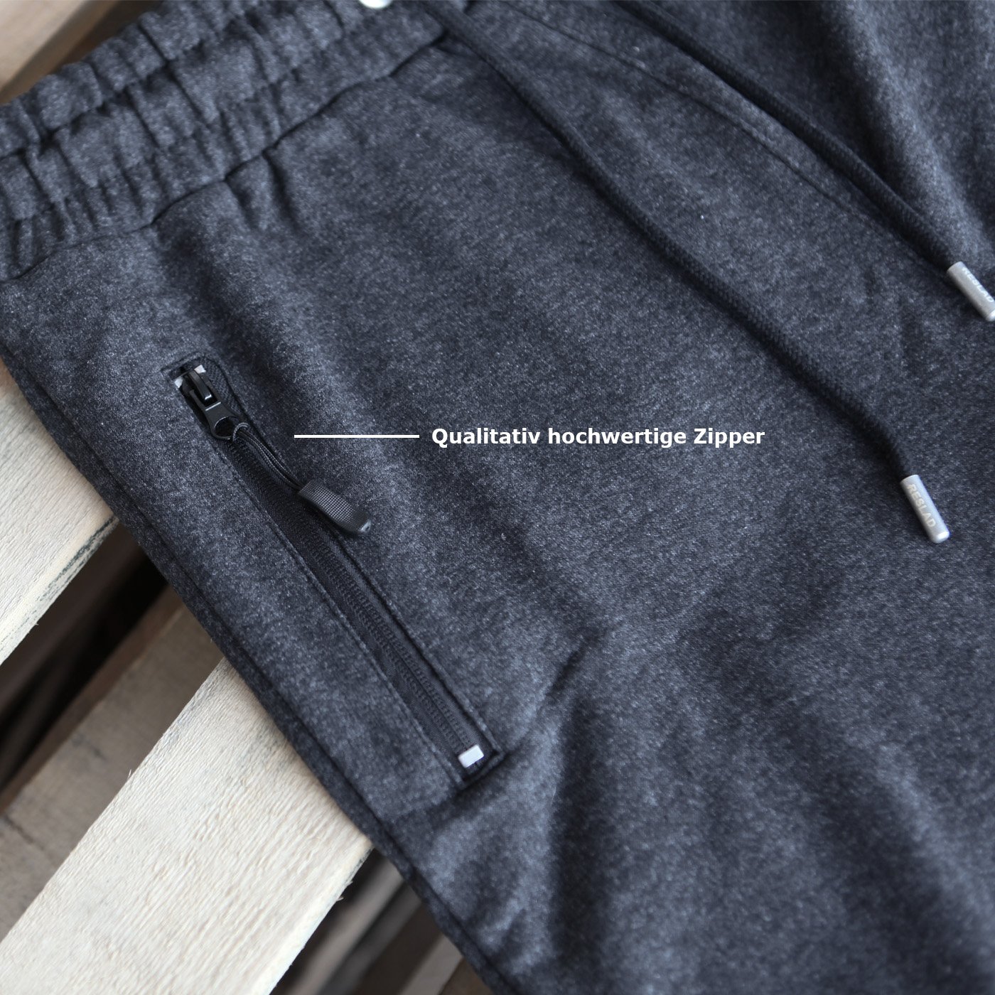 Reslad Trainingsanzug Herren Jogginganzug für Männer Sportanzug Freizeitanzug Jogginghose + Zip Sweatshirt Oberteil RS-5063