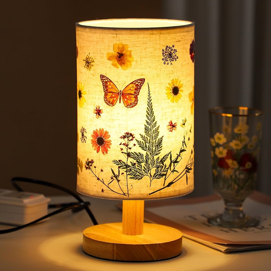 WSYEAR Flower Table Lamp Bedside Lamps Decor Gifts for Her