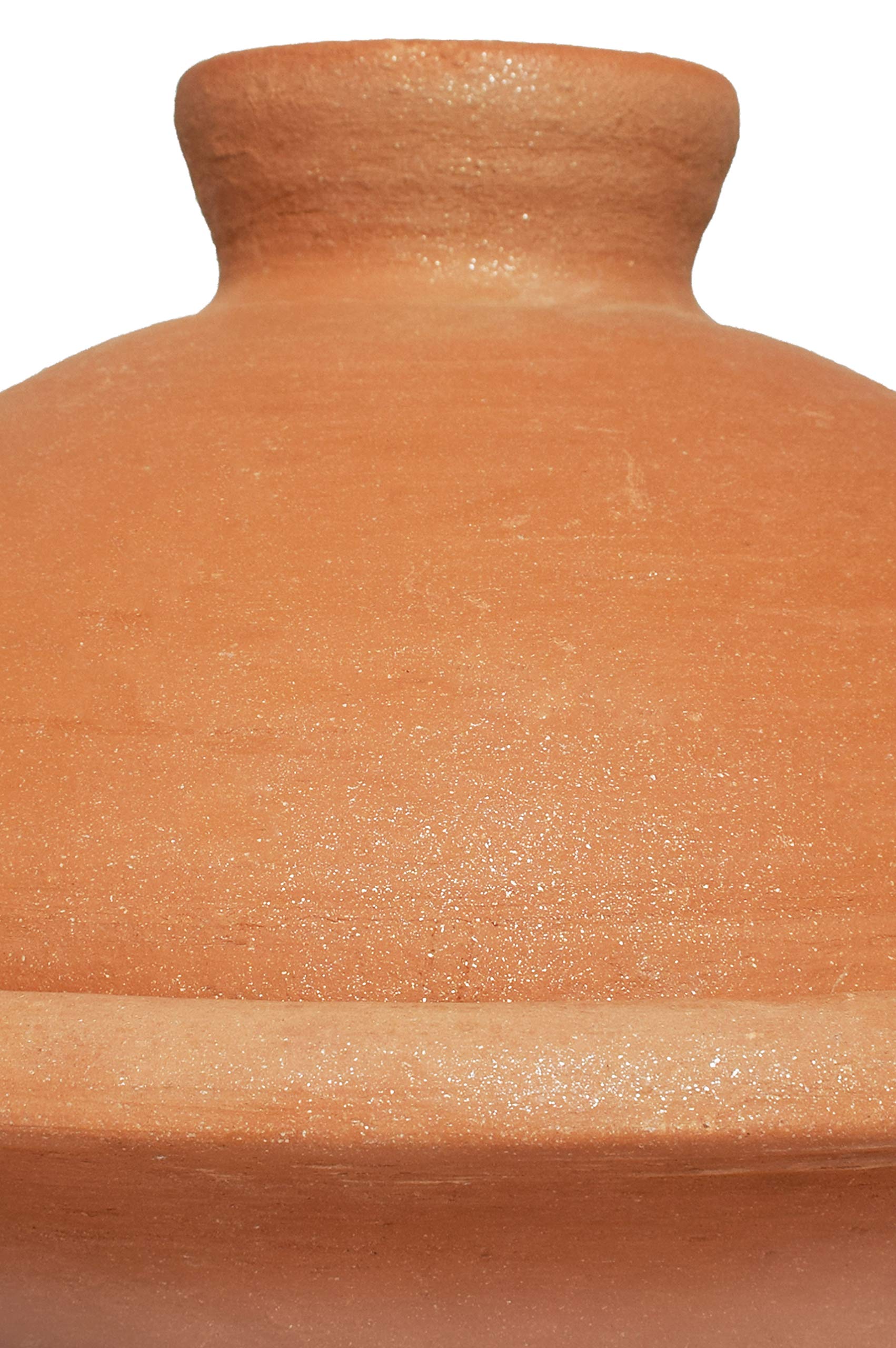 Tajine Marocchina In Terracotta Ø 30cm - Per 4-5 Persone - Cucina Sana E Naturale - Fatto A Mano - Foto 2