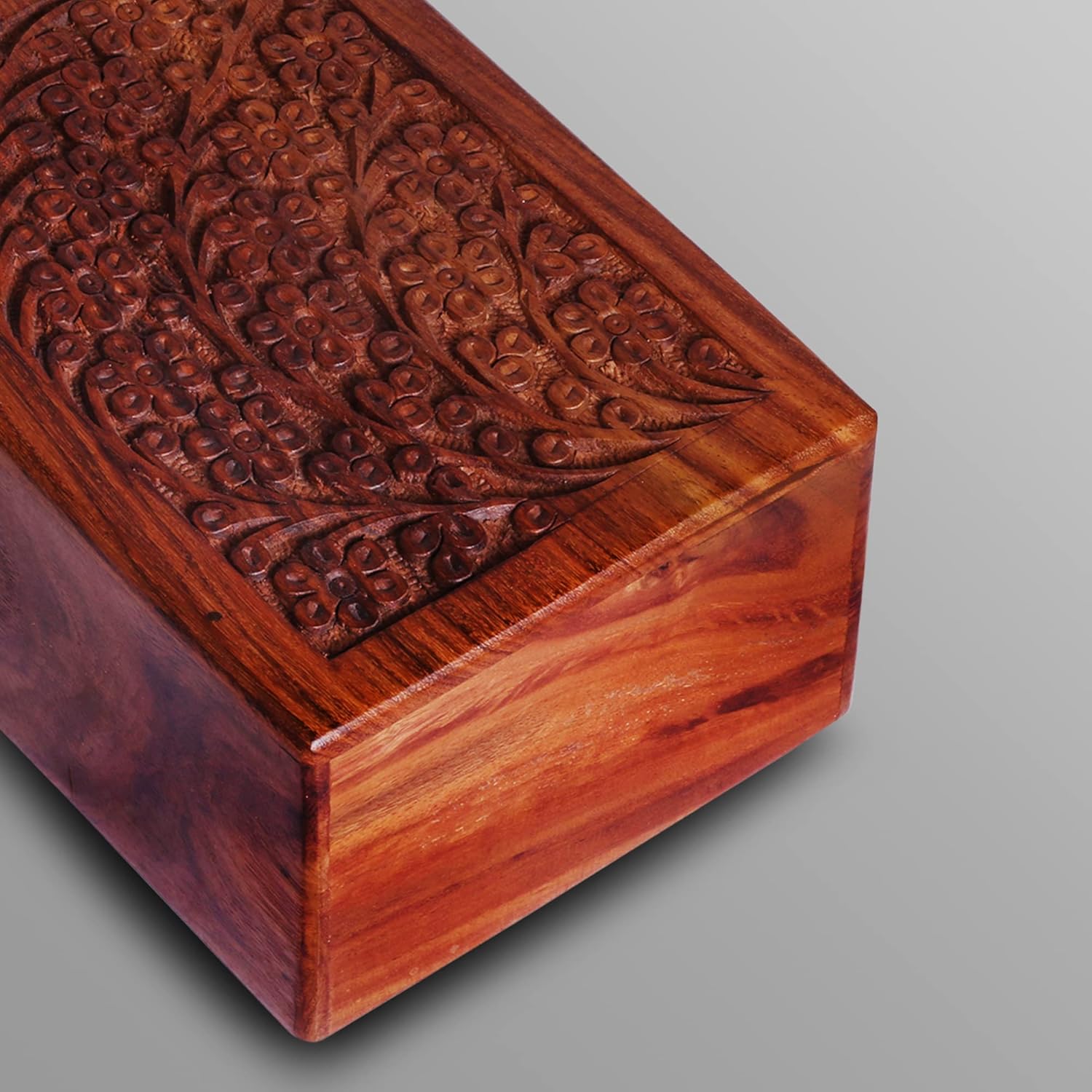 Wooden Urn for Human & Pet Ashes - Decorative Keepsake Burial Box - Extra Small (Style5, 5 x 3 x 2.25 inch) - Image 6