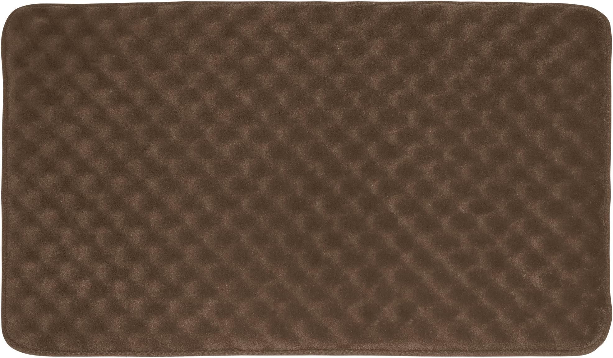 Bounce Comfort Extra Thick Memory Foam Bath Mat Set - Massage Plush 2 Piece Set with BounceComfort Technology, 20 in. x 30 in., Mocha
