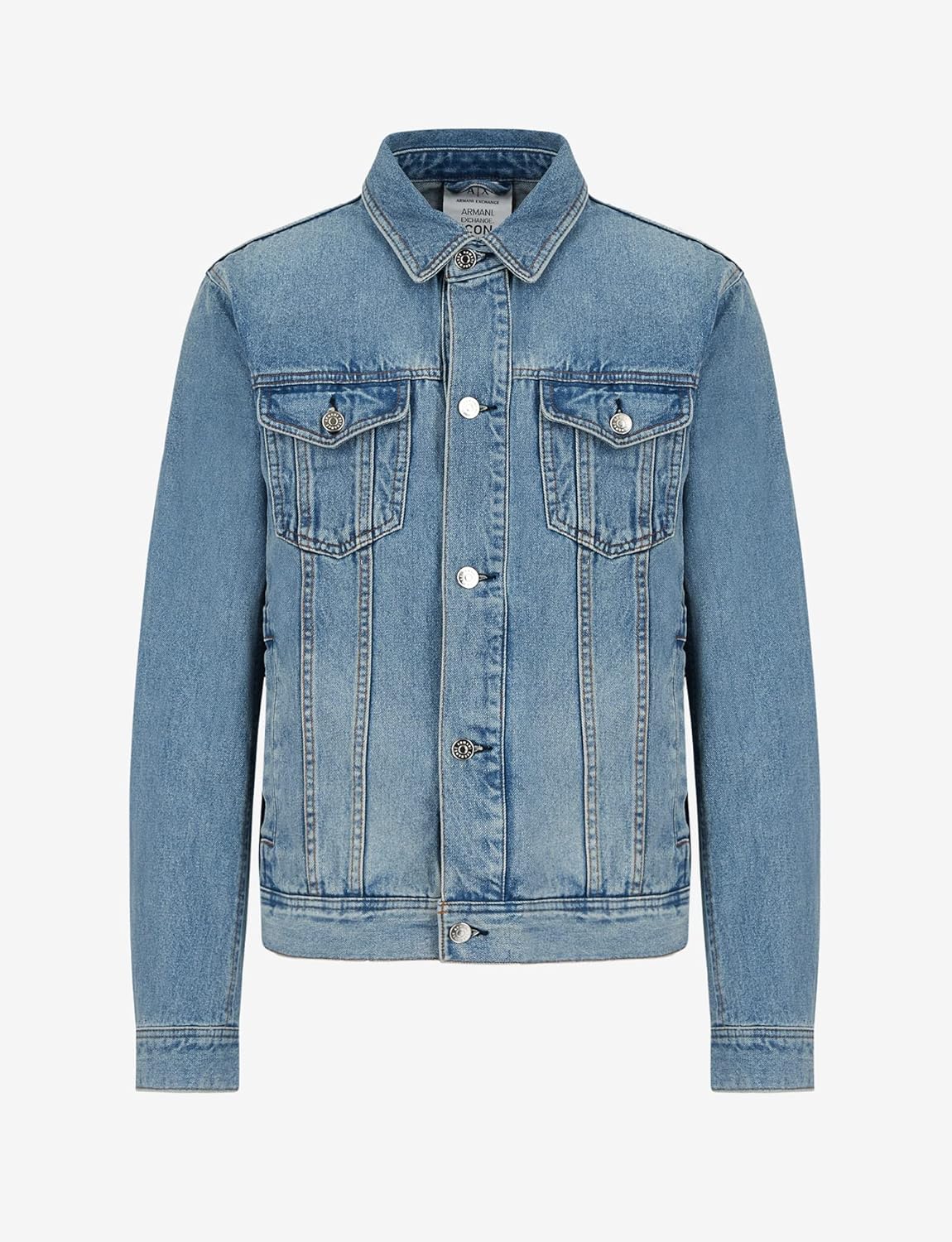 Armani Exchange Men's Denim Icon Logo Jacket - Image 6