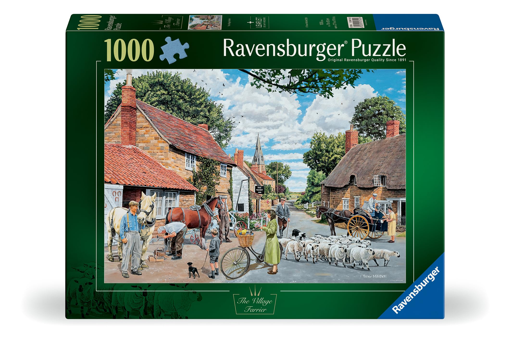 Nostalgic Village Farrier Puzzle 1000 Piece Ravensburger Countryside Scene