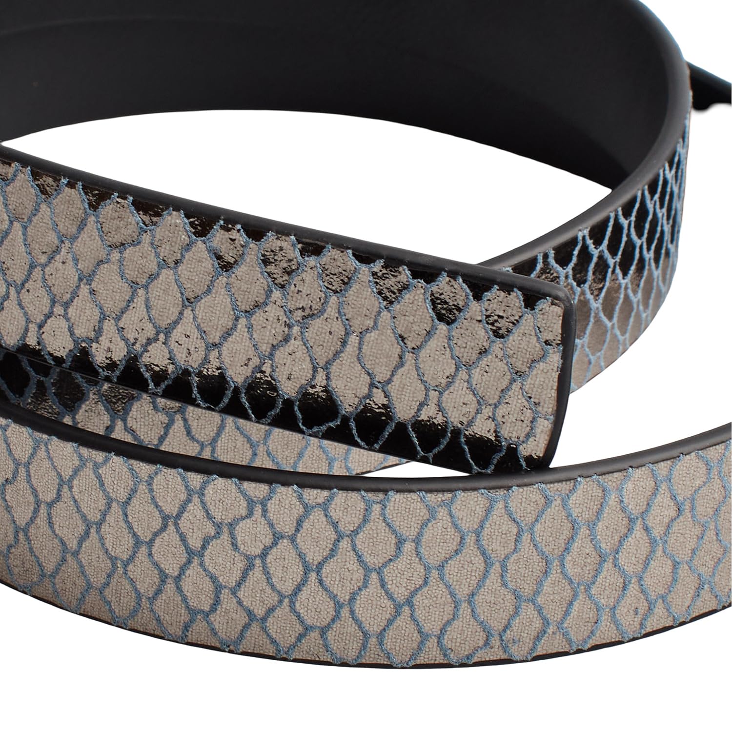 Michael Kors Ceinture fine réversible en cuir métallisé pour femme 558992