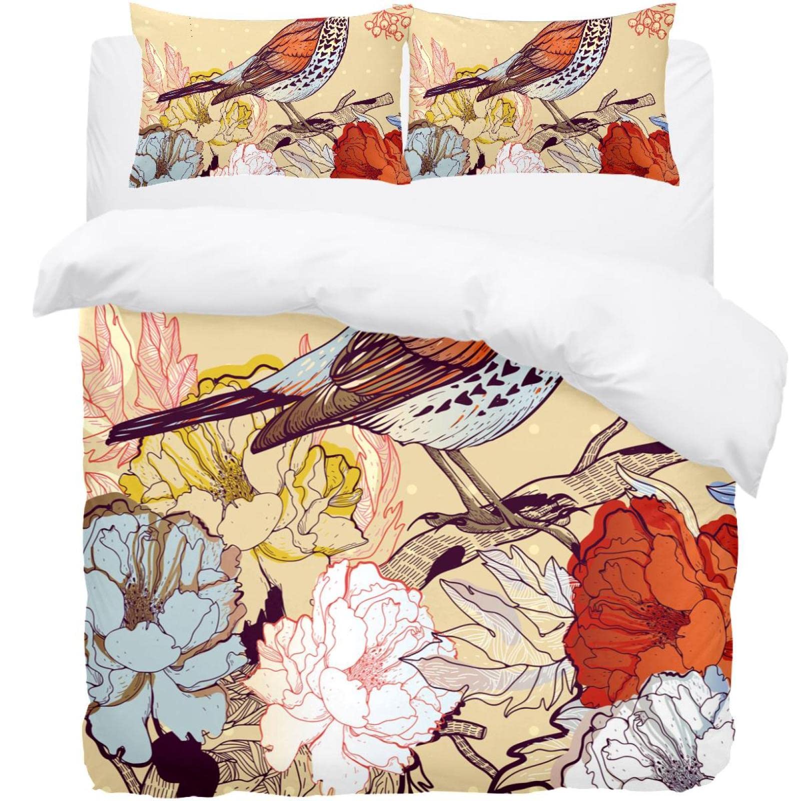 Parure de lit thermique housse de couette et 2 taies super douce