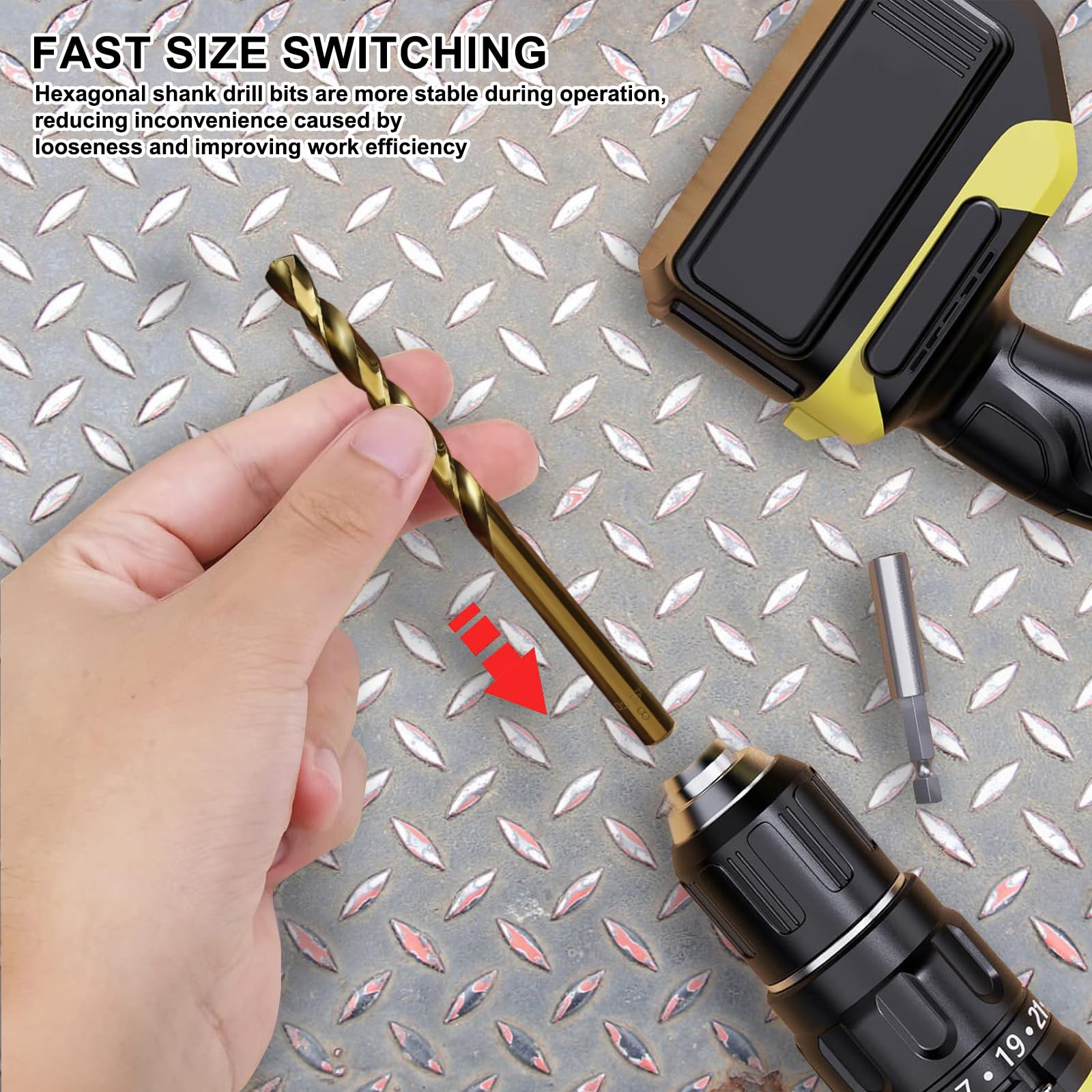 GREYWOLF Juego de 25 brocas de cobalto M35 de grado industrial HSS (1 mm – 13 mm), 0,5 mm graduadas para acero inoxidable, hierro fundido y carburos duros con caja de almacenamiento indexada