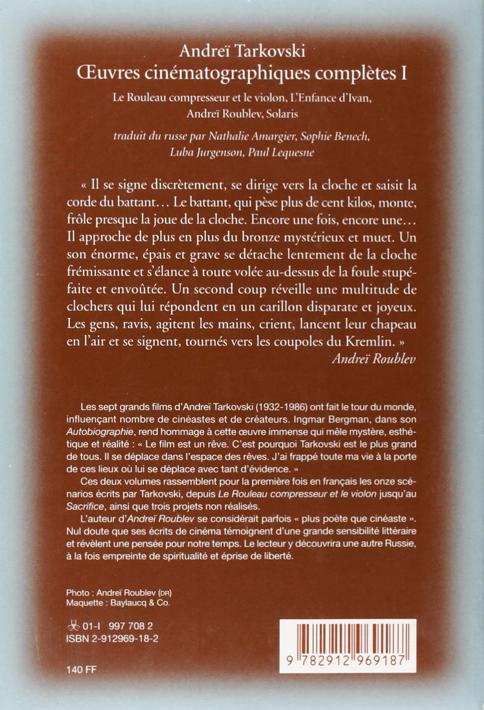 Oeuvres cinématographiques complètes, tome 1