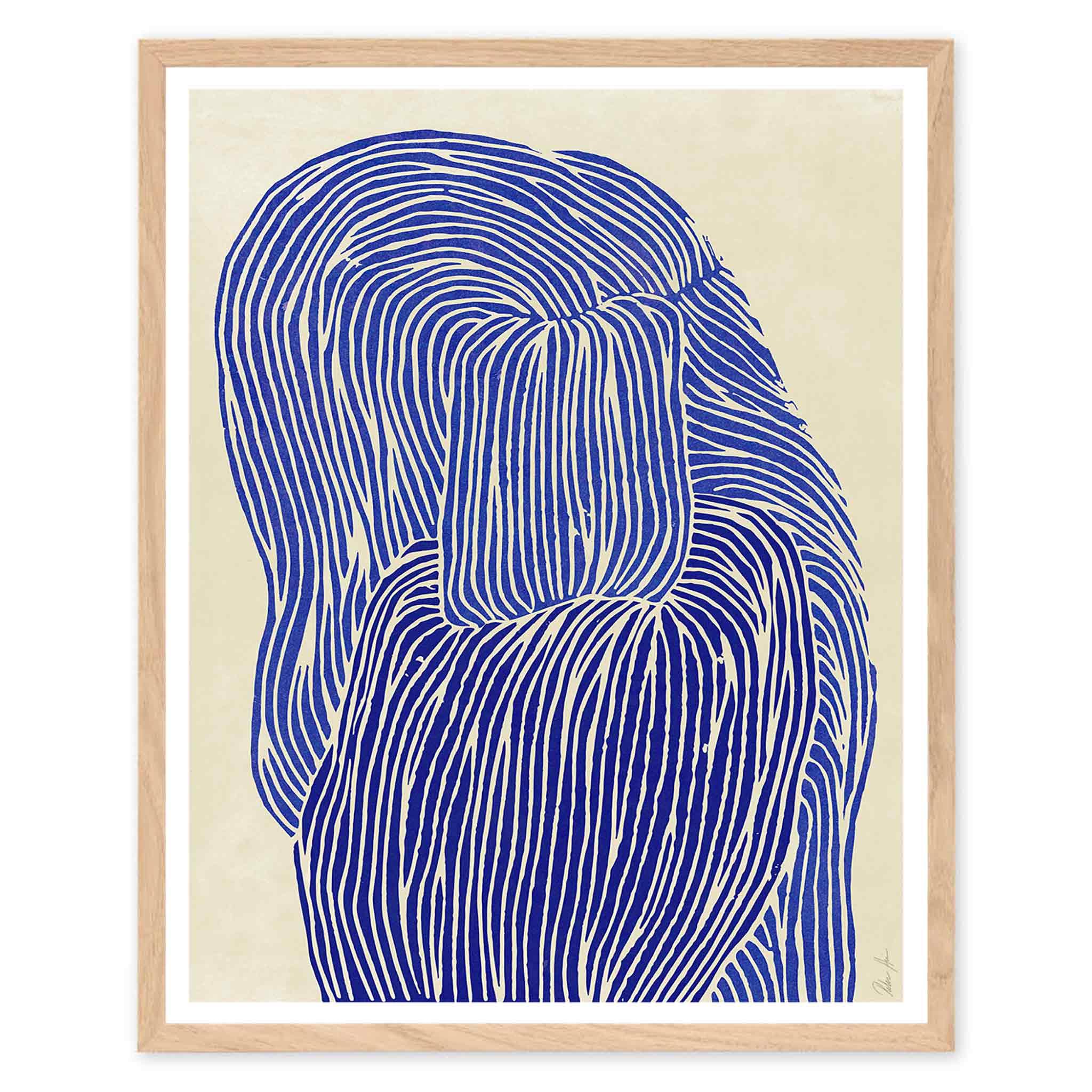 The Poster Club アートポスター 40×50cm Deep Blue ポスタークラブ 北欧雑貨 デンマーク製 アートプリント