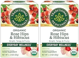 30 Herbalife Tea Recipes without Liftoff for Simple Sipping 126 Traditional Medicinals Tea, Organic Rose Hips & Hibiscus, Supports Every...