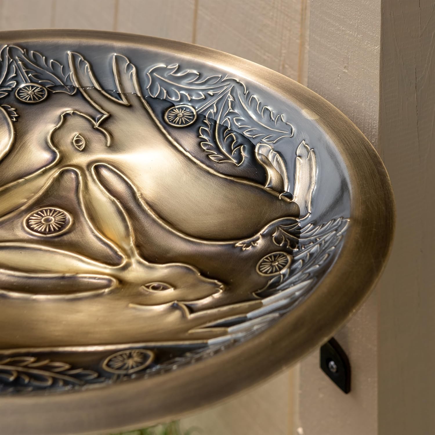 Three Hares Birdbath- Wall Mount Bracket