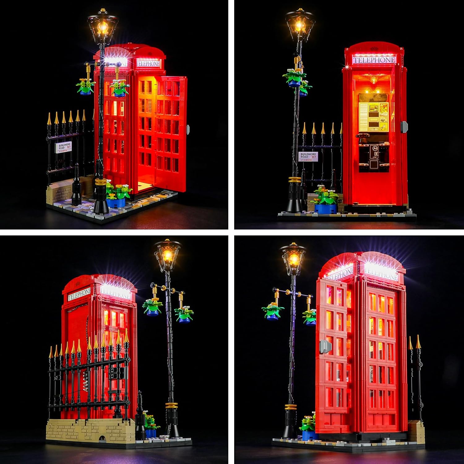 BRIKSMAX Light Kit for Lego-21347 Red London Telephone Box - Compatible with Lego Ideas Building Set- Not Include Lego Set
