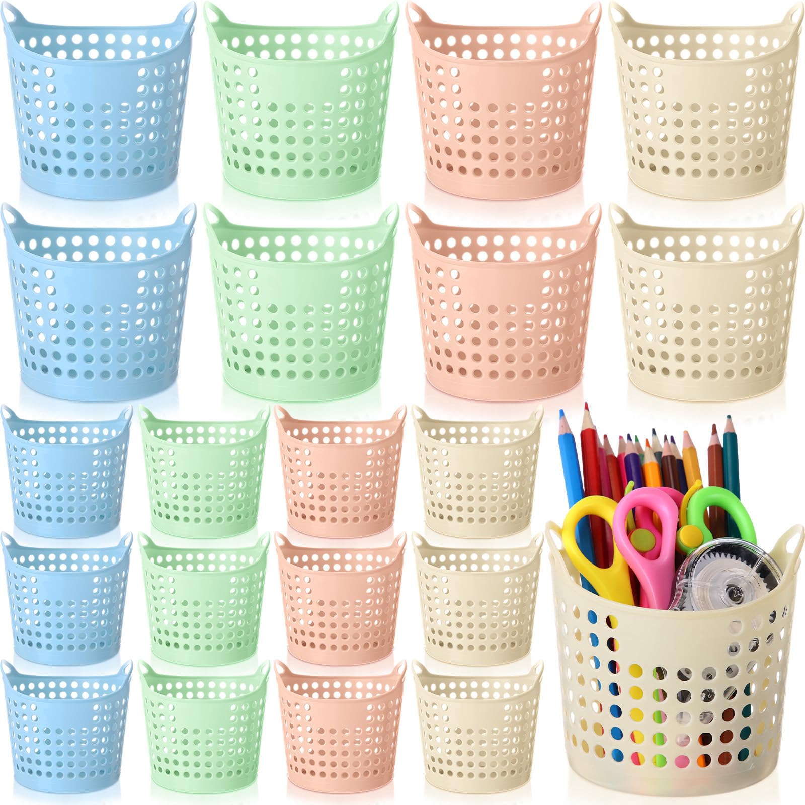 Weysat 36-pack Pencil Holder, Plastic Pencil Holder for Classroom, Multi-function Desk Storage Organizer for Office, Home Classroom Makeup Brush